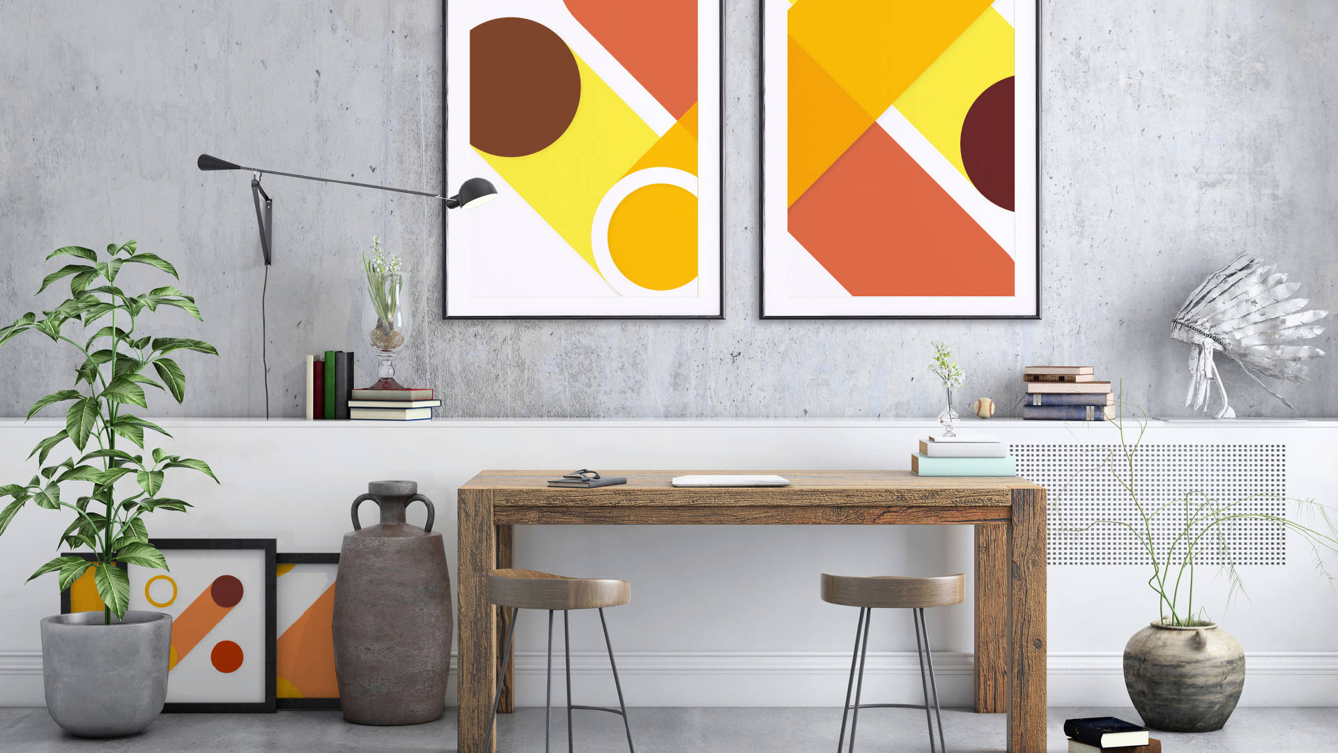Microsoft Teams, minimalistic work space, wooden table, Full HD Desktop Wallpaper