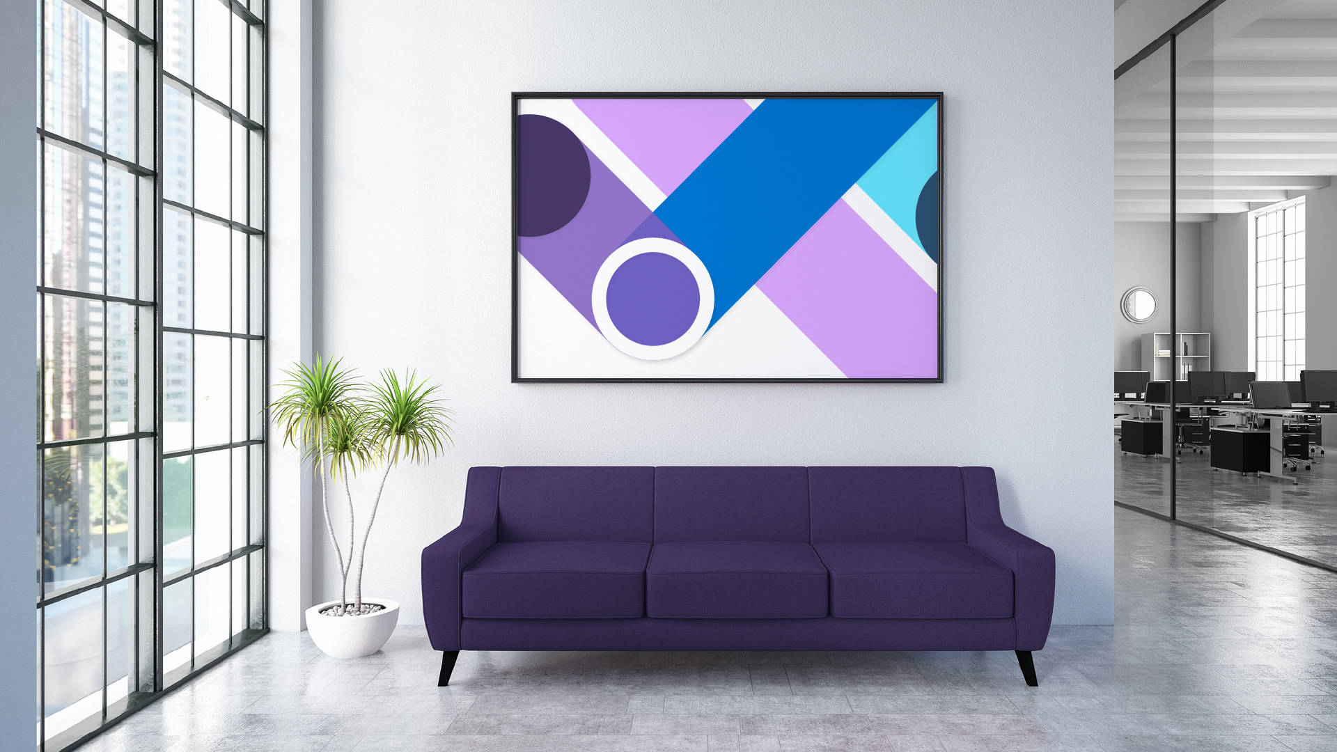 Microsoft Teams, office, virtual background, Full HD Desktop Wallpaper