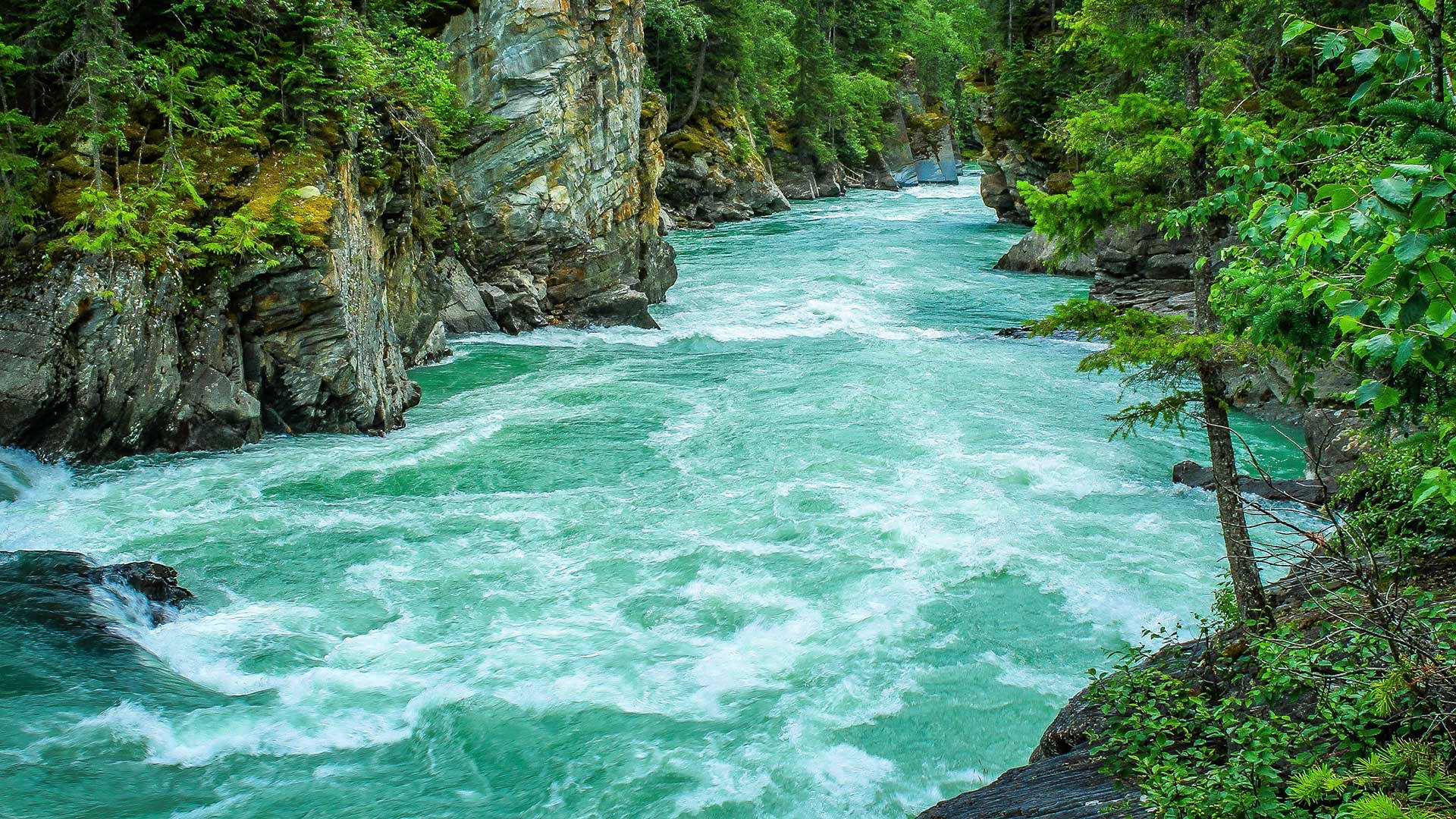 Microsoft Teams, fast moving river, turquoise river, Full HD Desktop Wallpaper