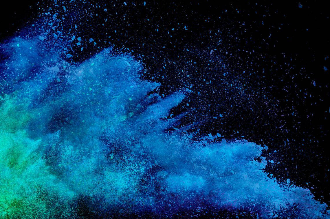 blue explosion, Microsoft, vibrant blue, SD Desktop Wallpaper