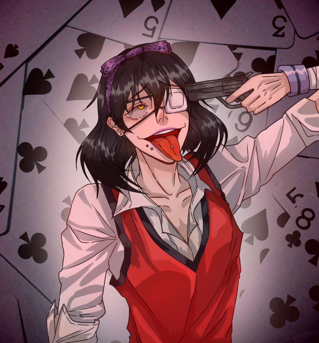 Midari Ikishima, purple bow, glasses, SD Phone Wallpaper