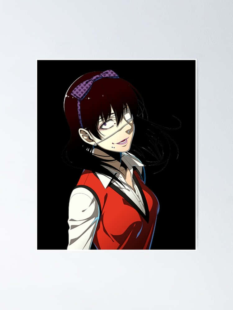 Midari Ikishima, dark hair, purple bow, SD Phone Wallpaper
