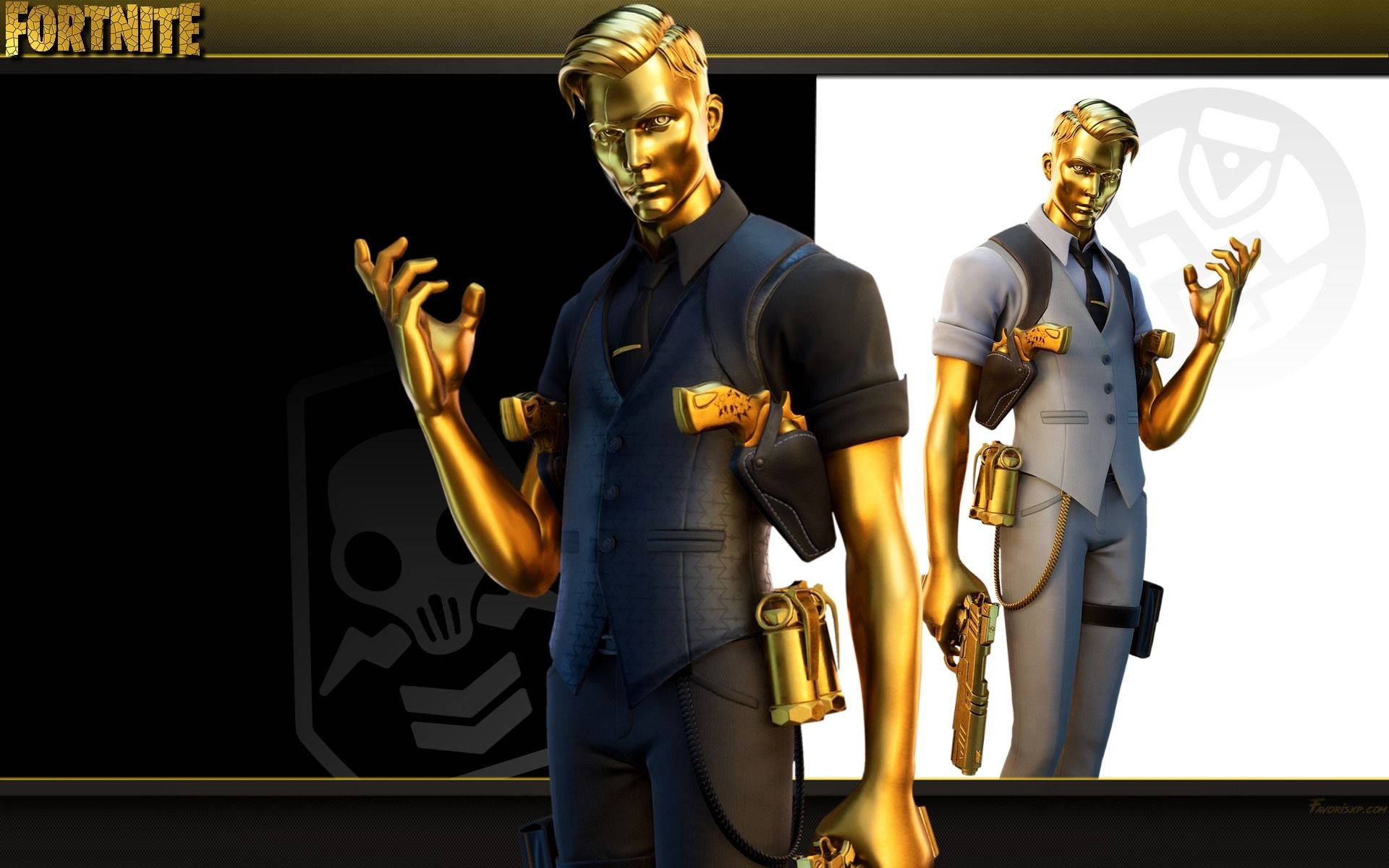 Midas Fortnite Skin, gold skin, Fortnite characters, Full HD Desktop Wallpaper