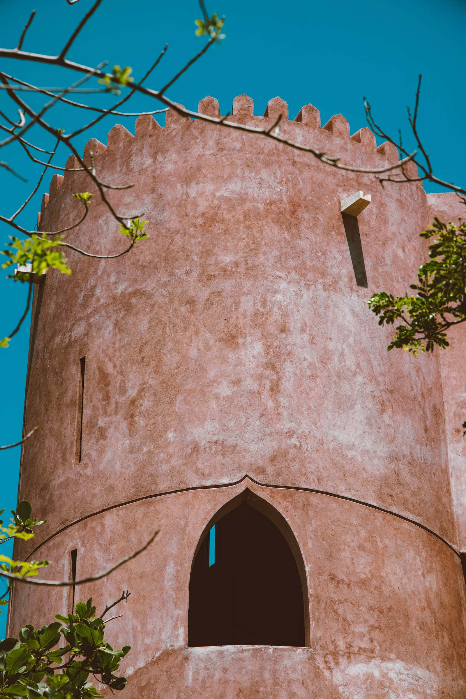 Middle Ages, terracotta tower, crenellated top, Full HD Phone Wallpaper