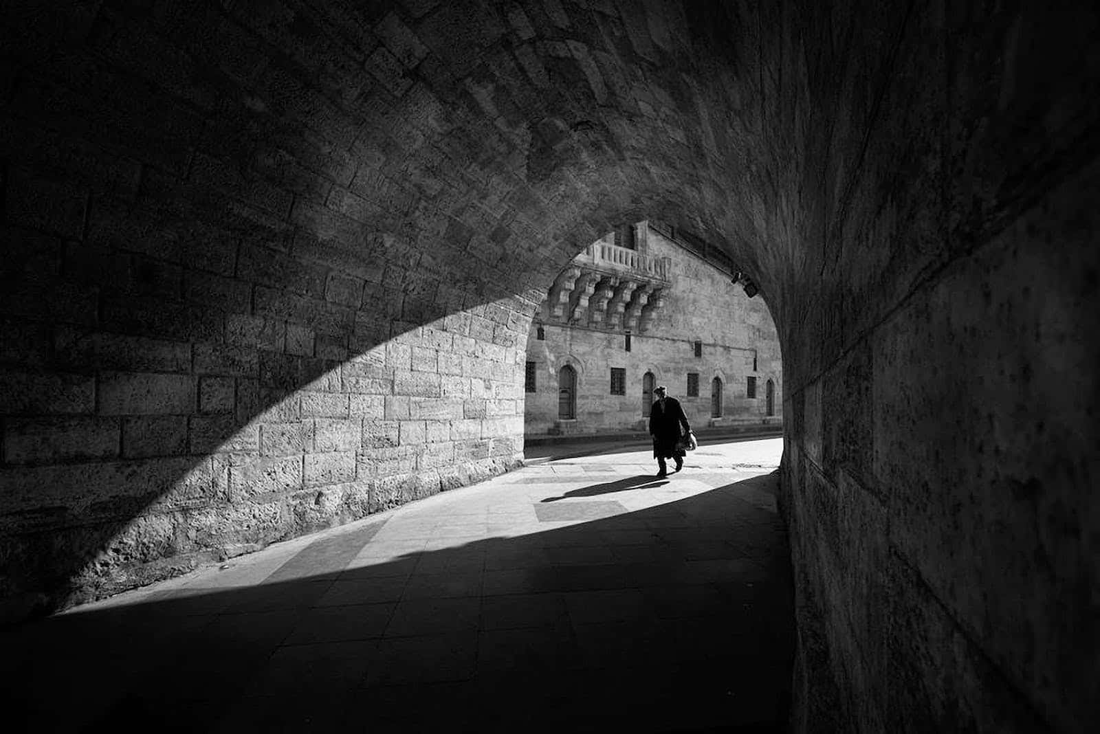 Middle Ages, stone archway, ancient tunnel, HD Desktop Wallpaper