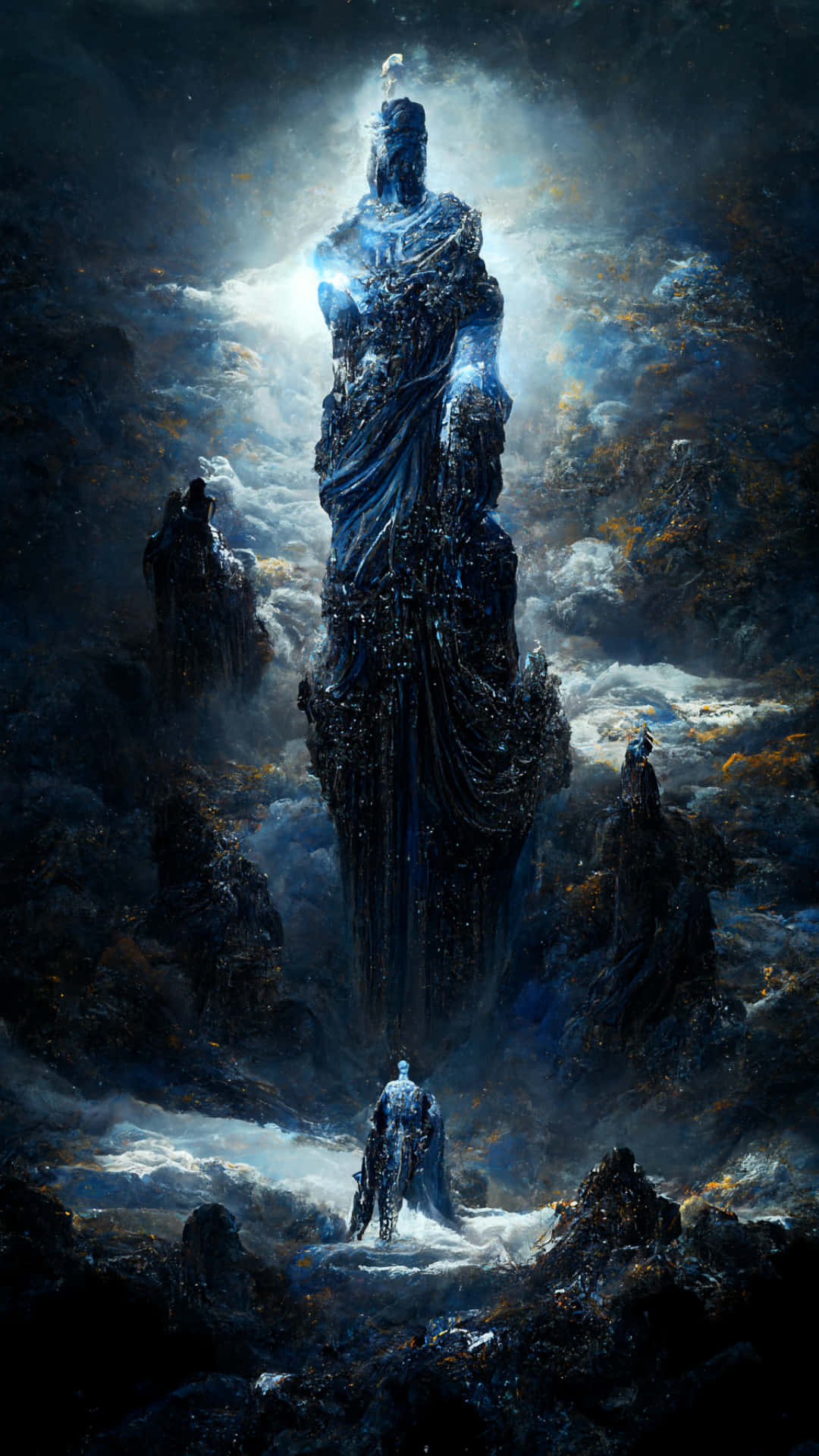 Midjourney, 1080 x 1920, armored figure, Full HD Phone Wallpaper