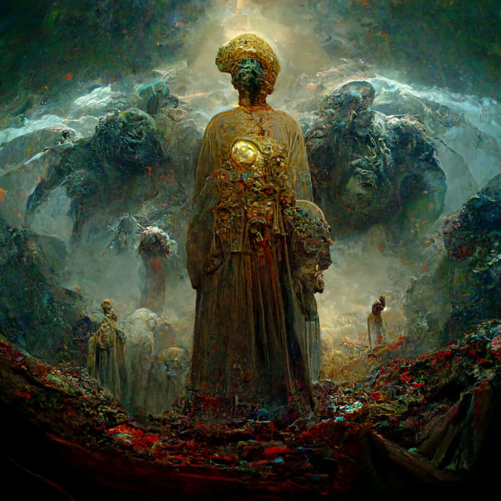 Midjourney, 1000 x 1000 wallpaper, spectral beings, SD Desktop Wallpaper
