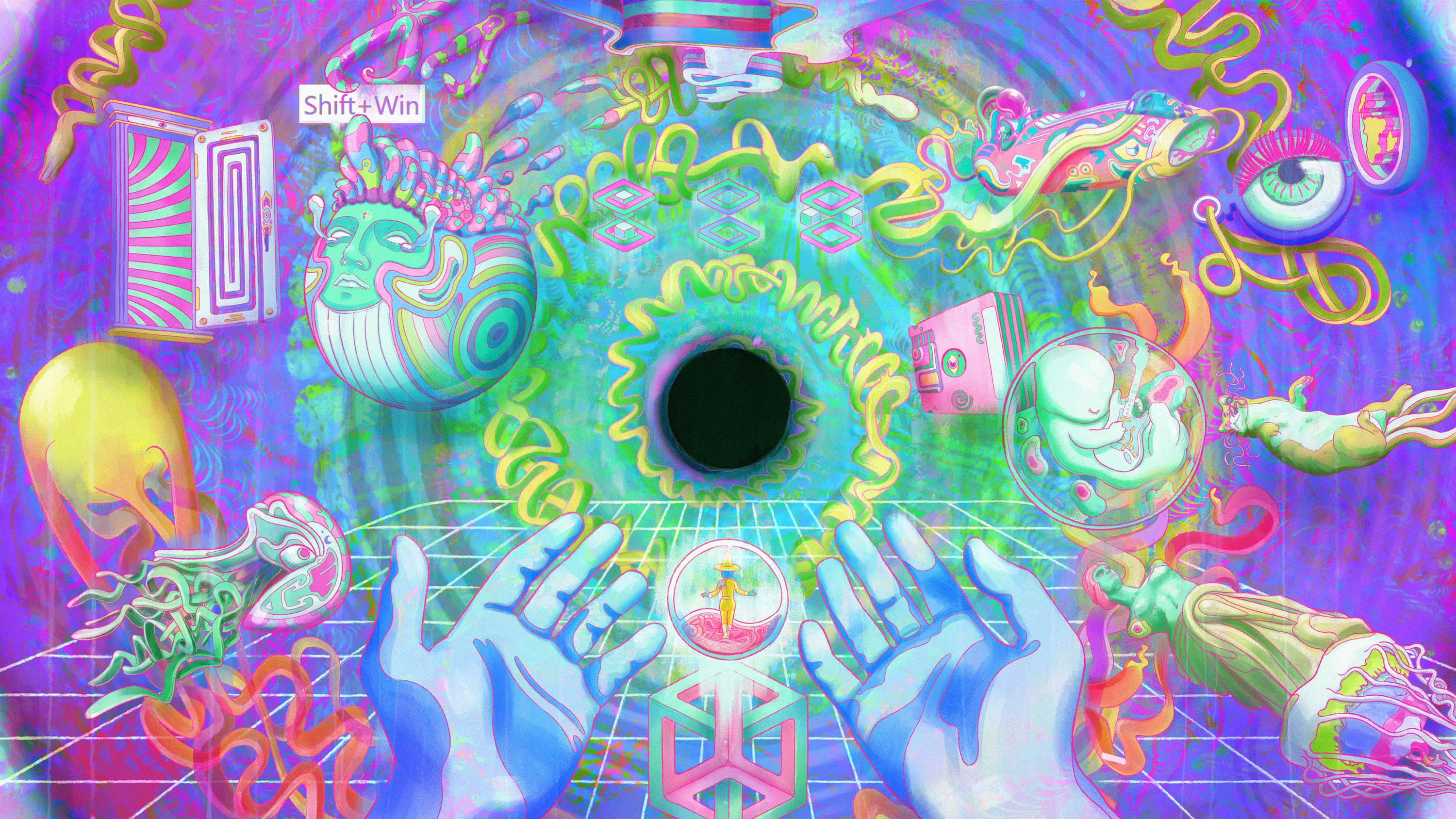 Midnight Gospel, multiverse, cosmic portal, 2K Desktop Wallpaper