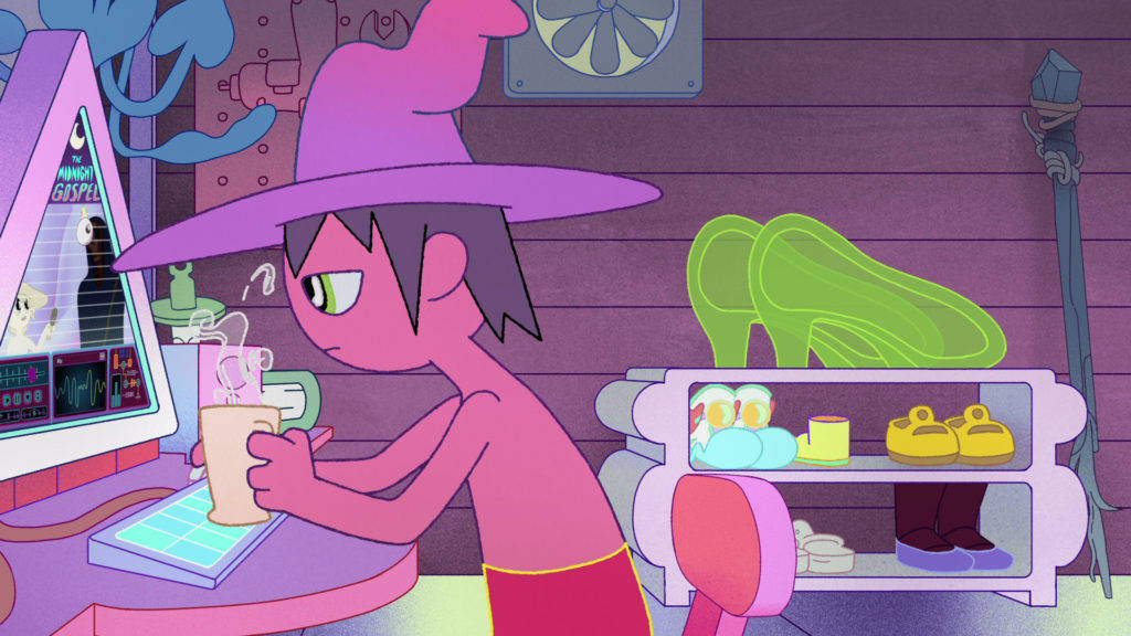 The Midnight Gospel, witch, purple hat, SD Desktop Wallpaper