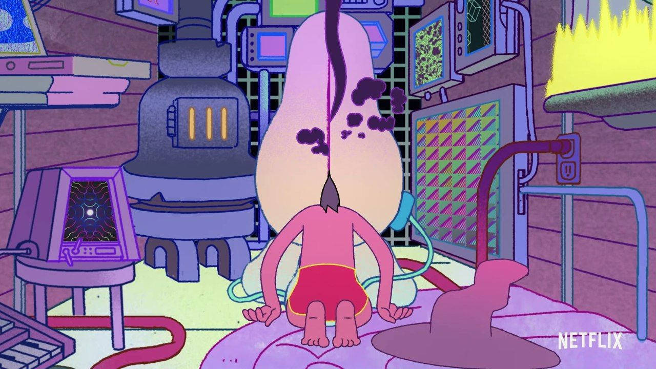 The Midnight Gospel, purple laboratory, cartoon character, HD Desktop Wallpaper
