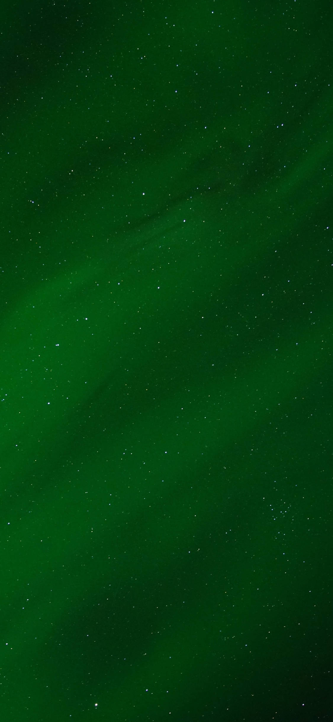 Midnight Green, aurora borealis, starry night sky, Full HD Phone Wallpaper