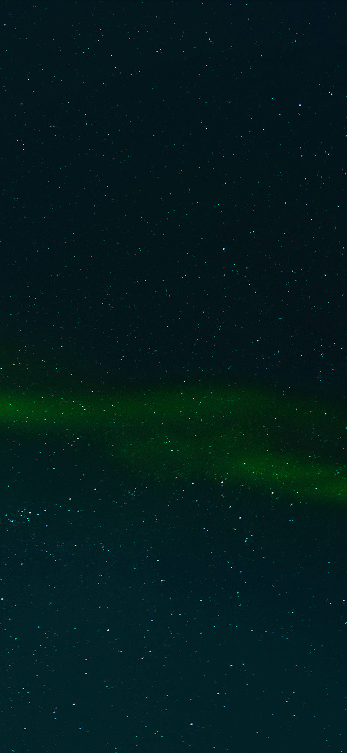 Midnight Green, aurora borealis, starry night sky, Full HD Phone Wallpaper
