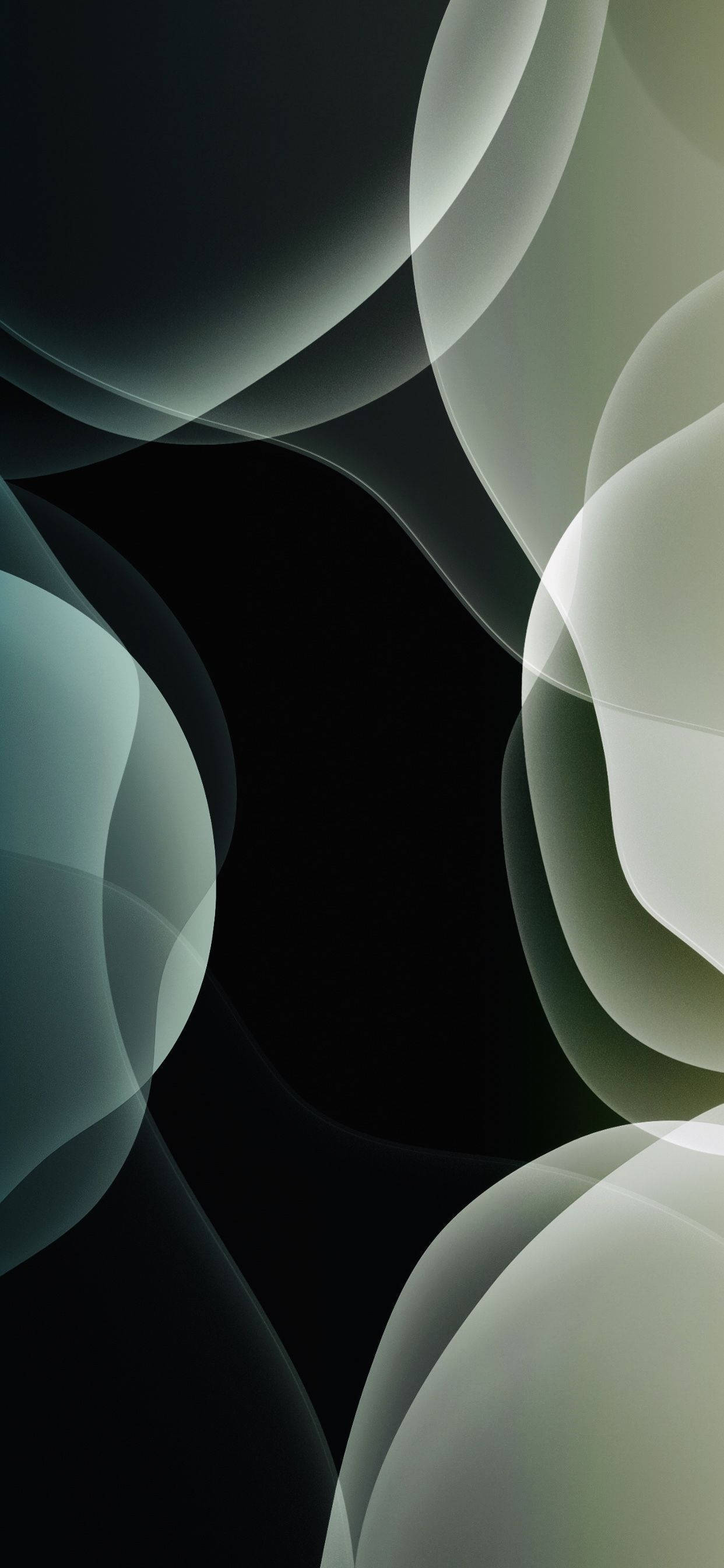 midnight green, abstract wave pattern, cool tones, 2K Phone Wallpaper