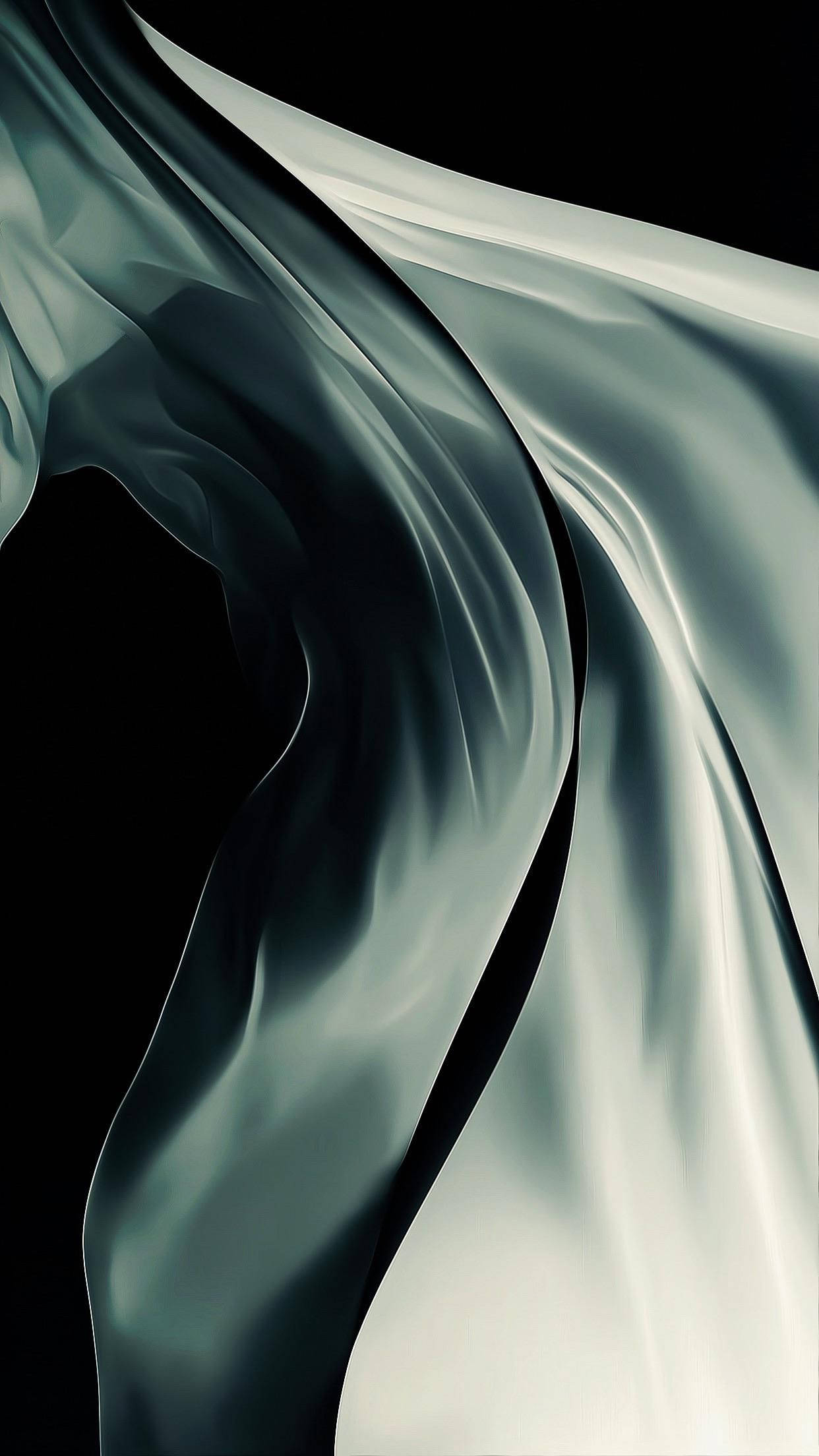 Midnight Green, silver fabric, glossy highlights, Full HD Phone Wallpaper