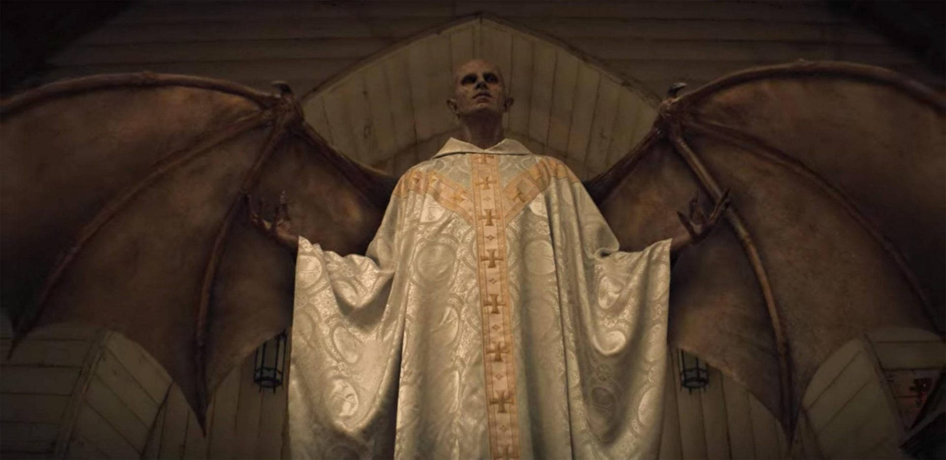 Midnight Mass, angel, church, Full HD Desktop Wallpaper