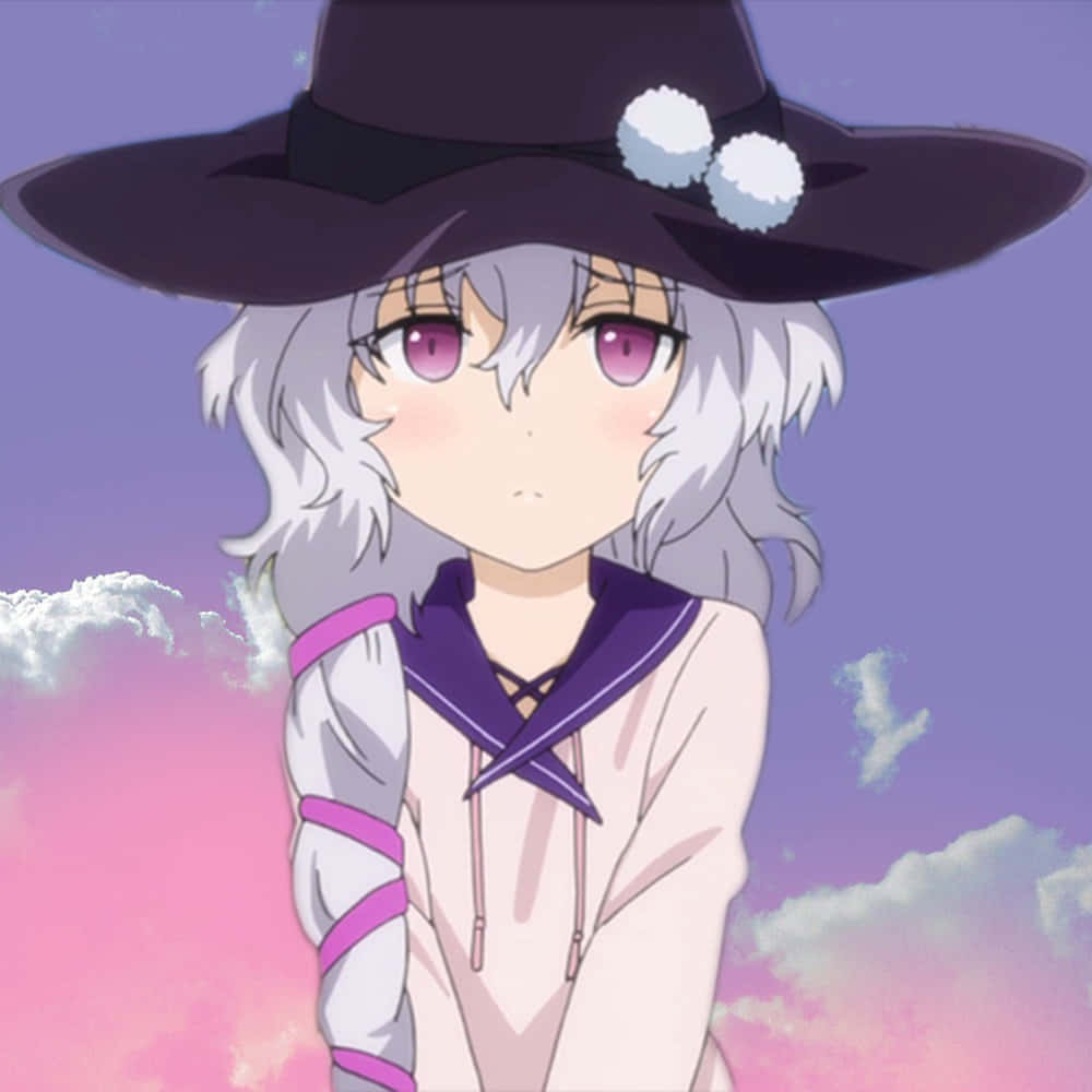 Midori Fuse, anime witch, silver-haired, SD Desktop Wallpaper