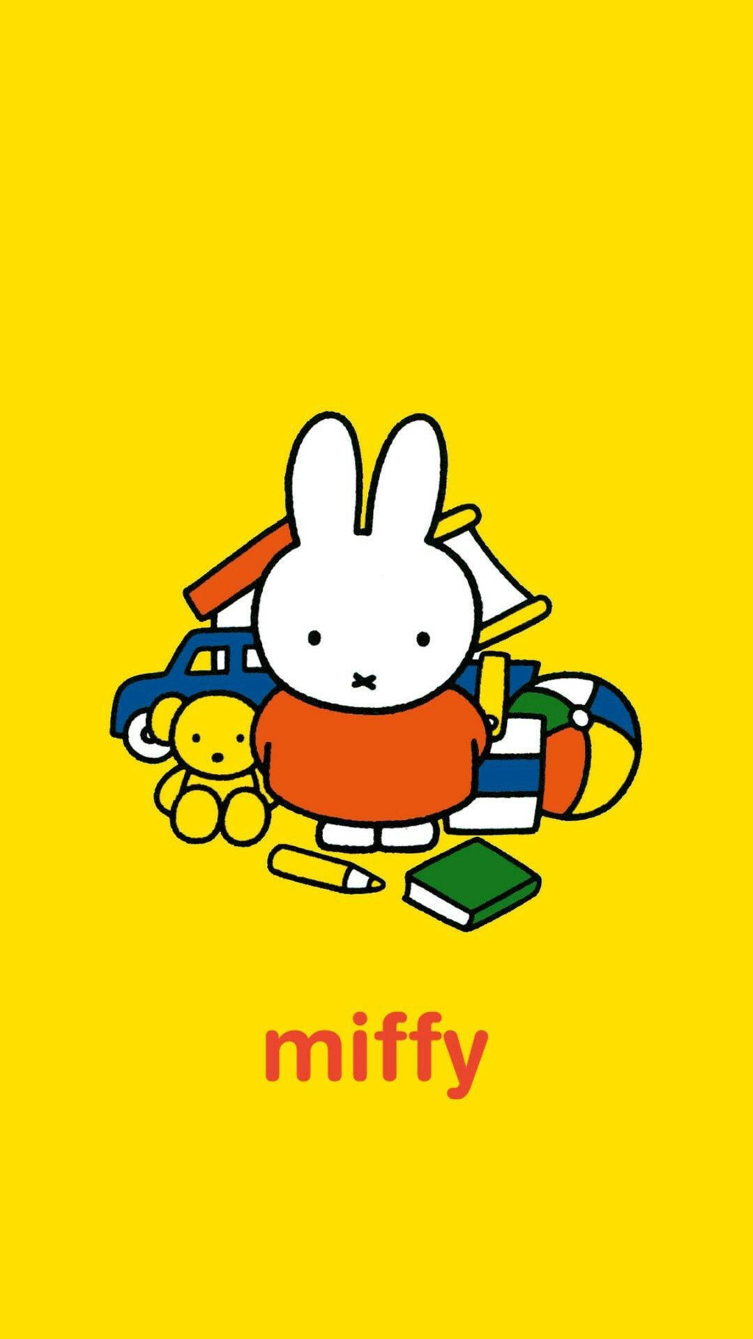 Miffy, white rabbit character, toys, Full HD Phone Wallpaper