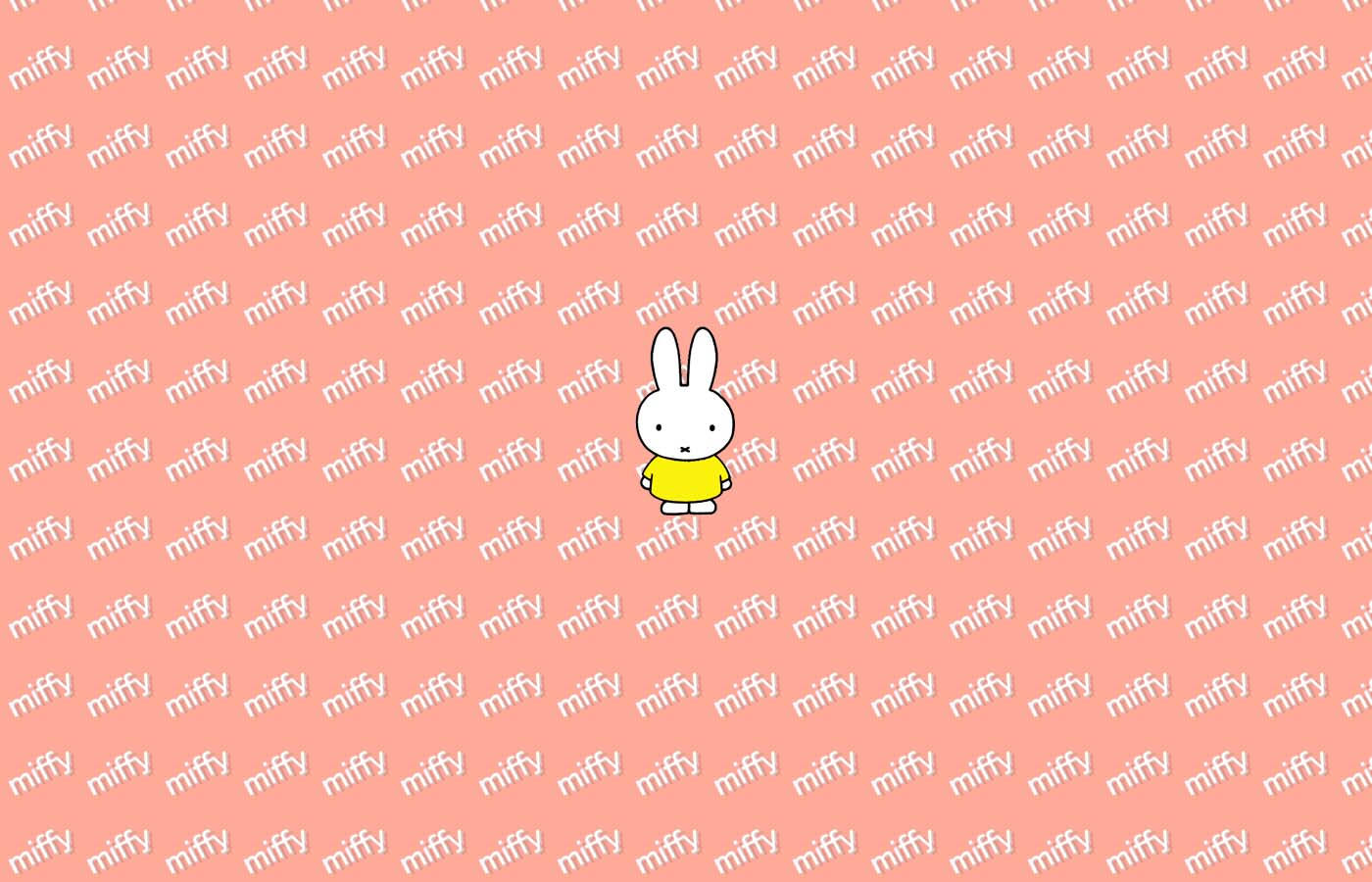 Miffy, white rabbit, yellow shirt, HD Desktop Wallpaper