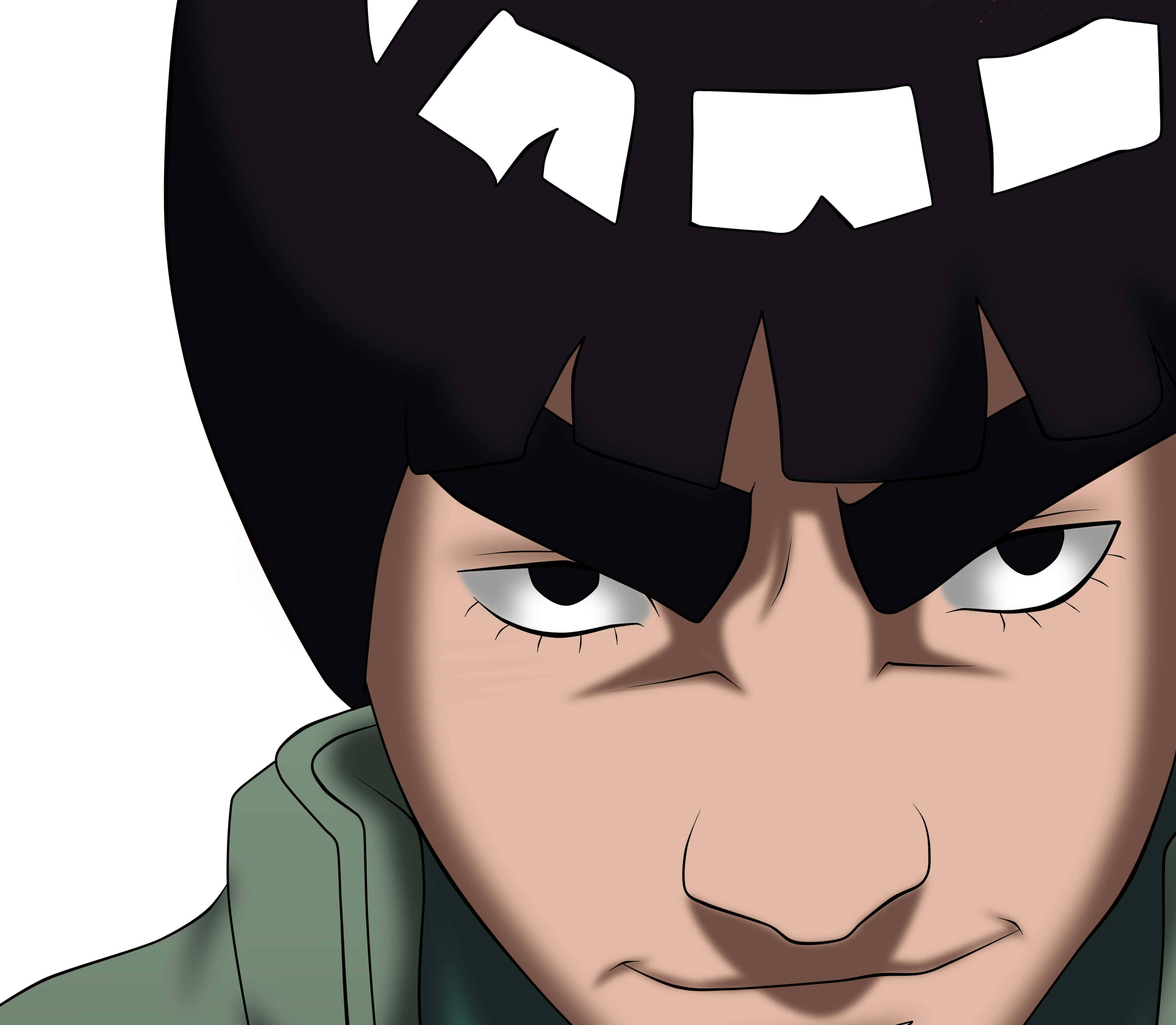 Might Guy, anime character, intense eyes, 2K Desktop Wallpaper