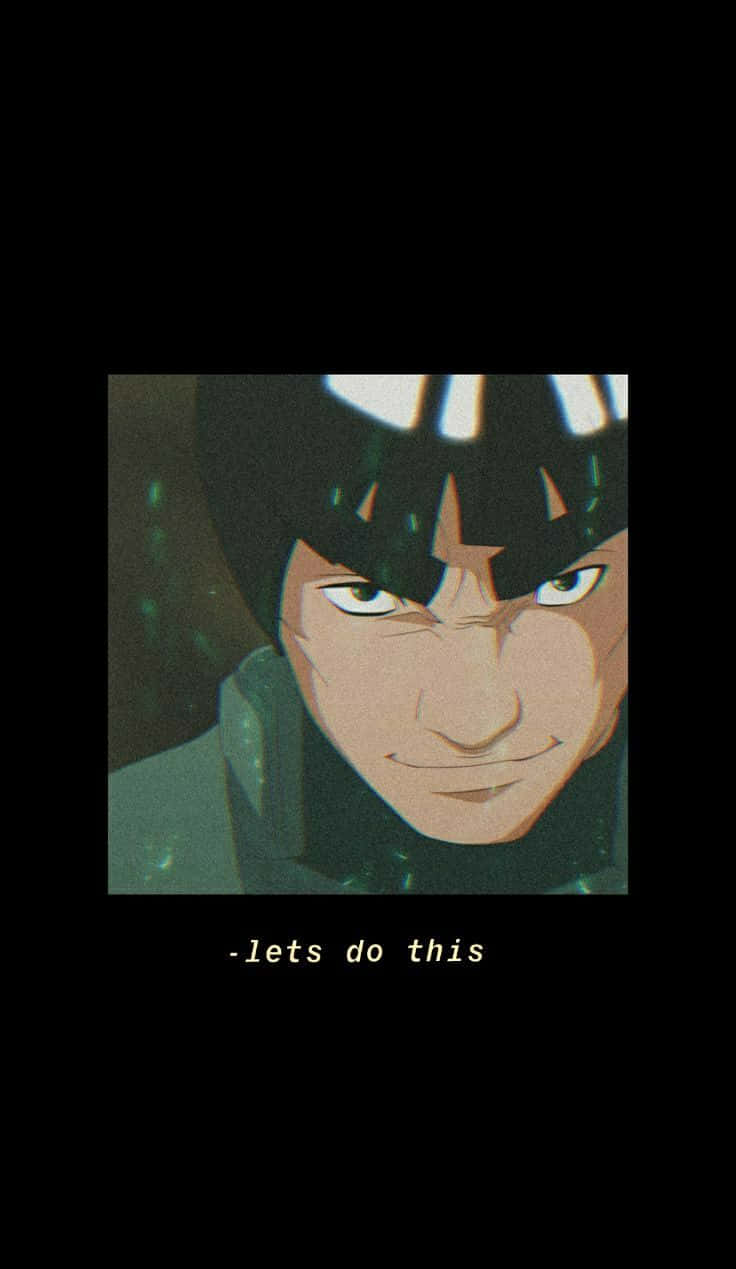 Might Guy, anime character, intense eyes, SD Phone Wallpaper