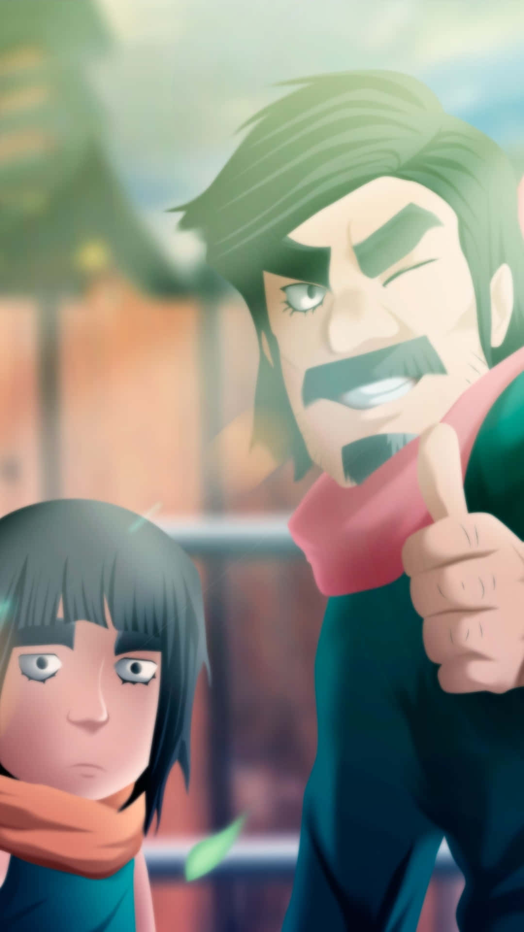 Might Guy, taijutsu, mustache, Full HD Phone Wallpaper