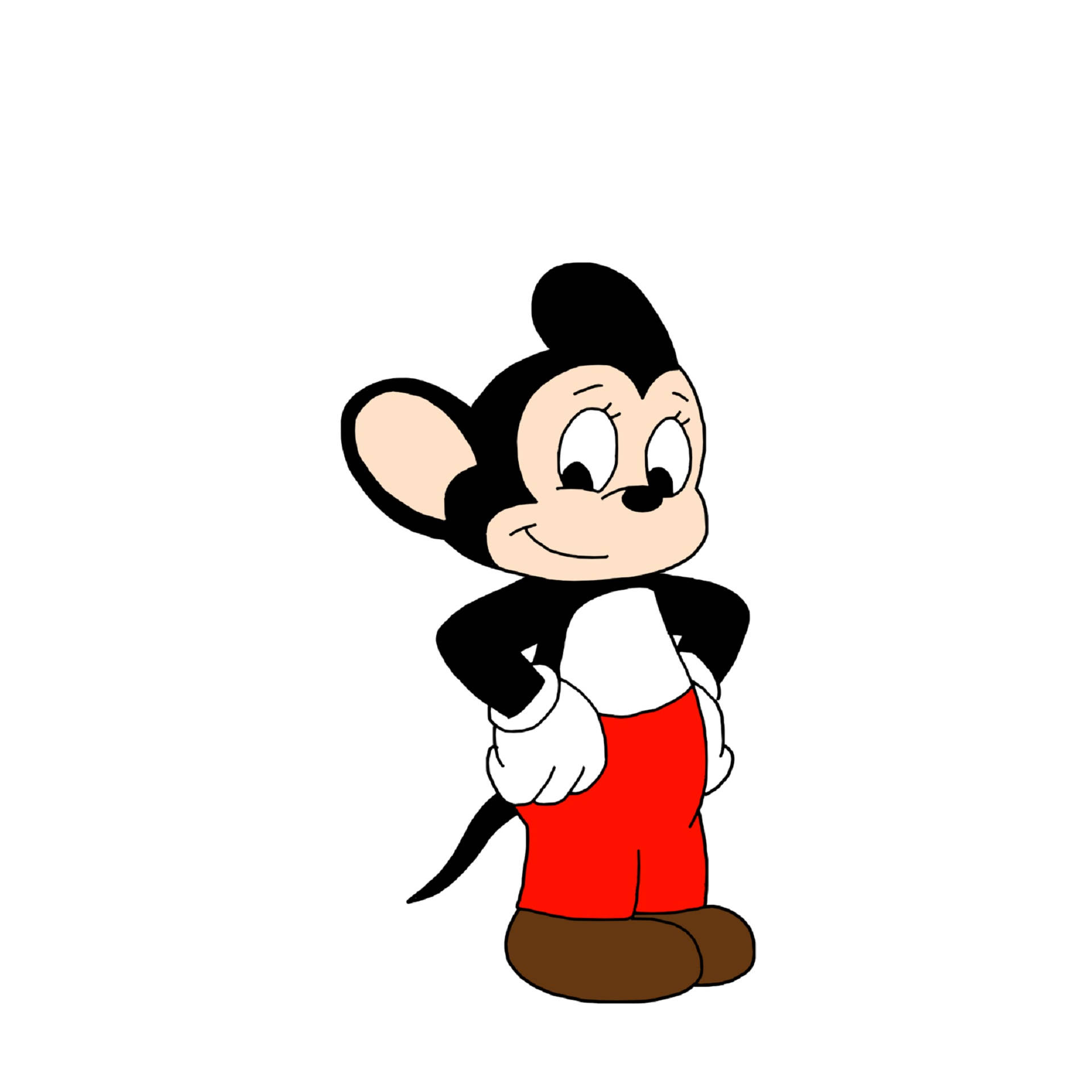Mighty Mouse, red shorts, white gloves, Full HD Desktop Wallpaper