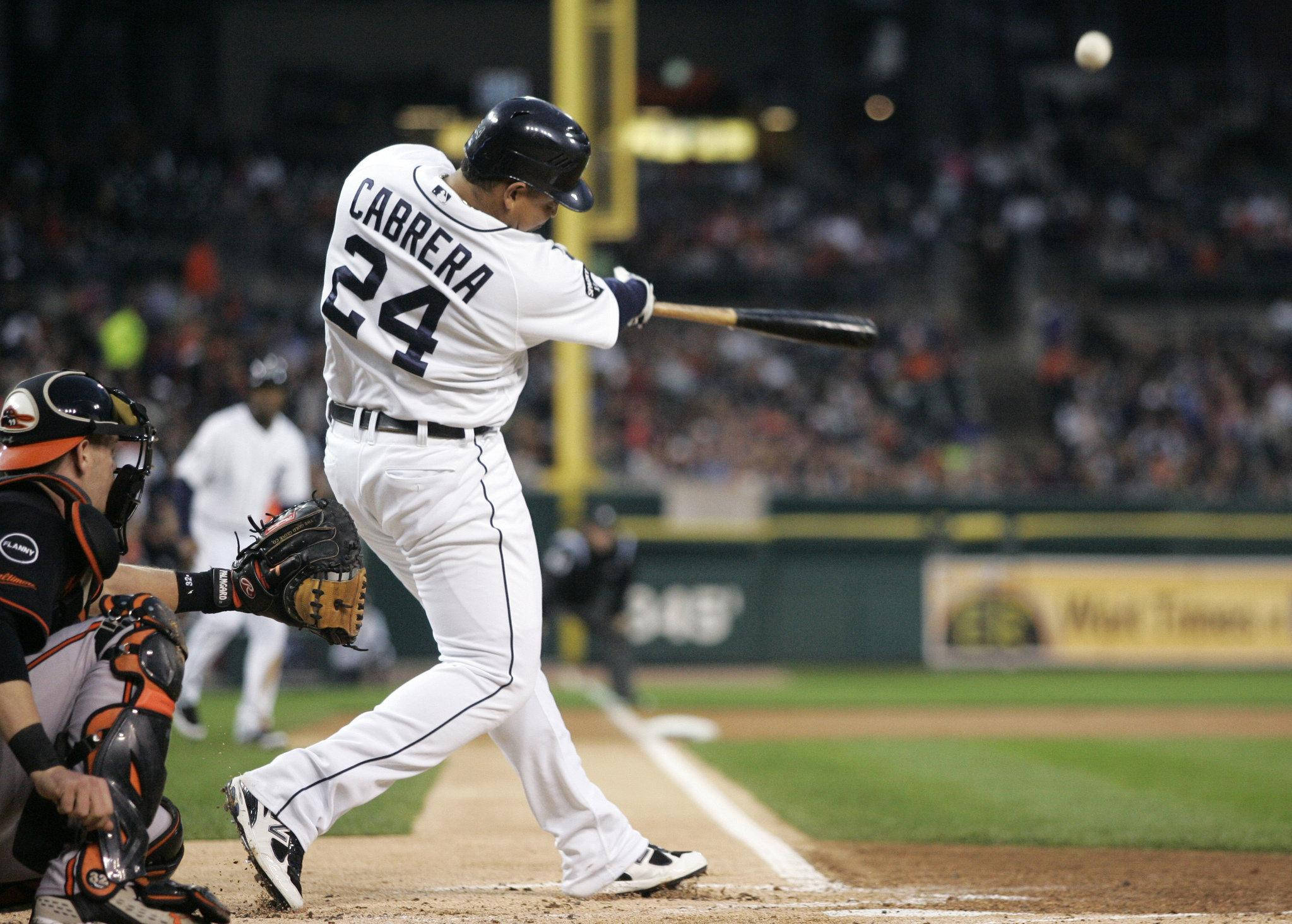Miguel Cabrera, bat, night, Full HD Desktop Wallpaper