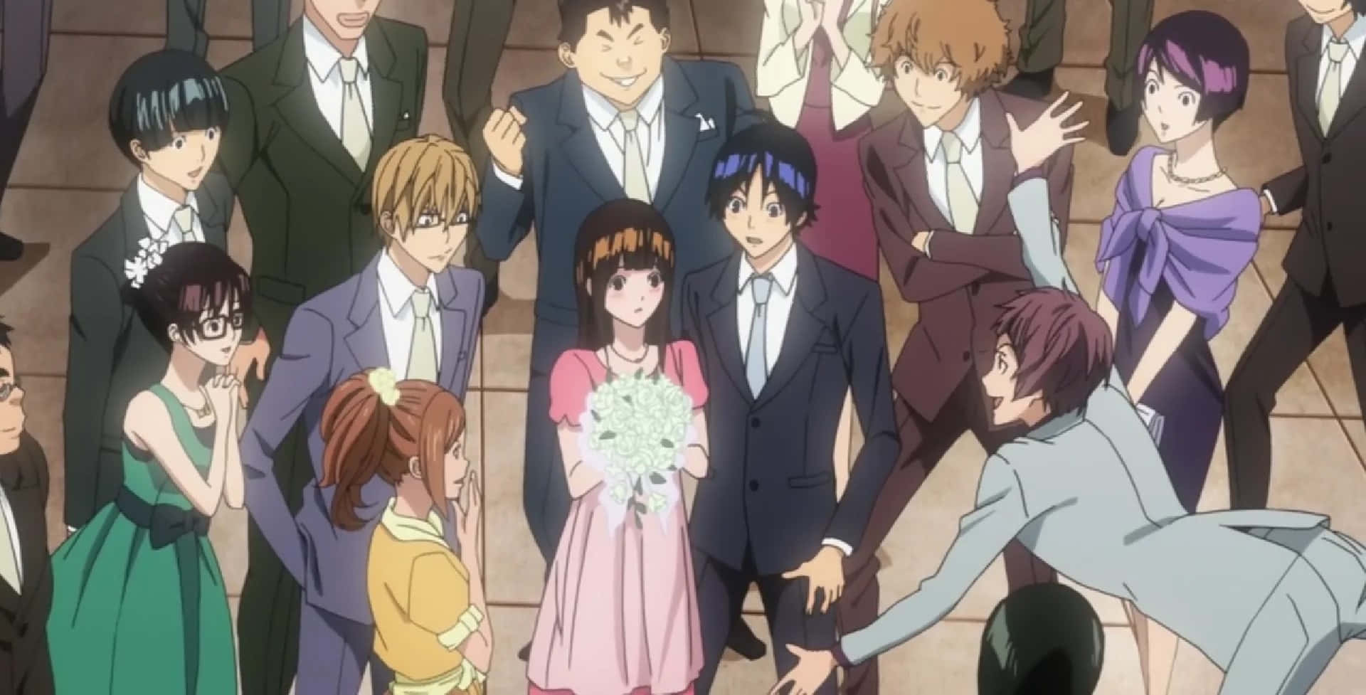 Miho Azuki, wedding scene, anime, Full HD Desktop Wallpaper