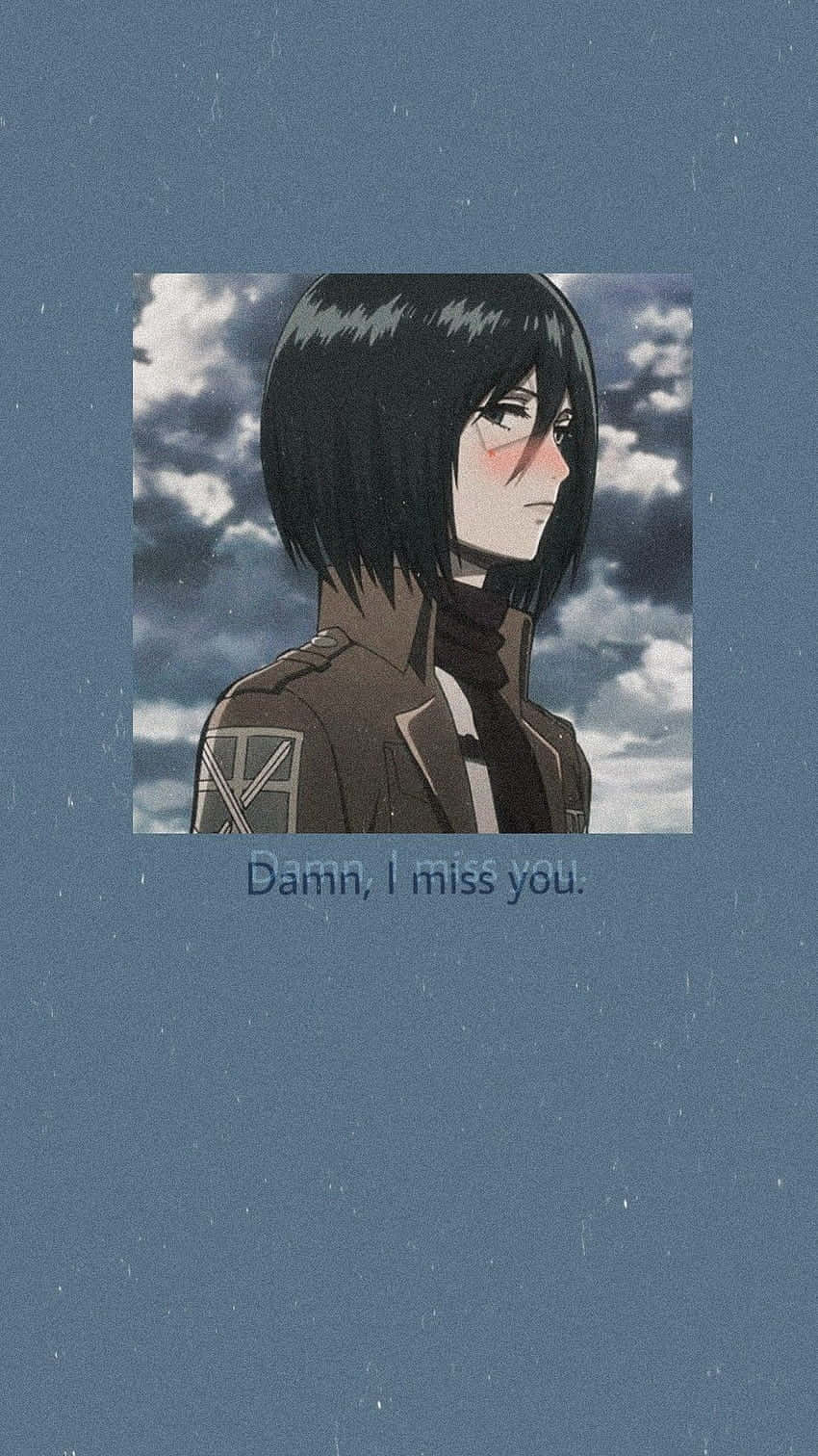 Mikasa Ackerman, short black hair, red blush, HD Phone Wallpaper