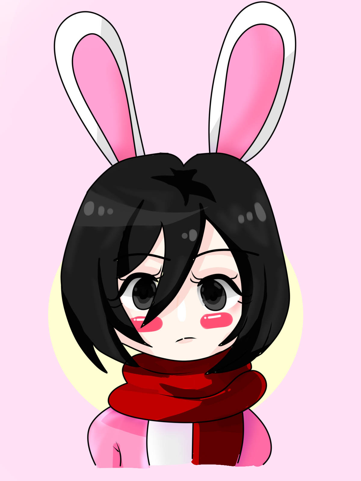Mikasa, cute anime girl, black hair, HD Phone Wallpaper