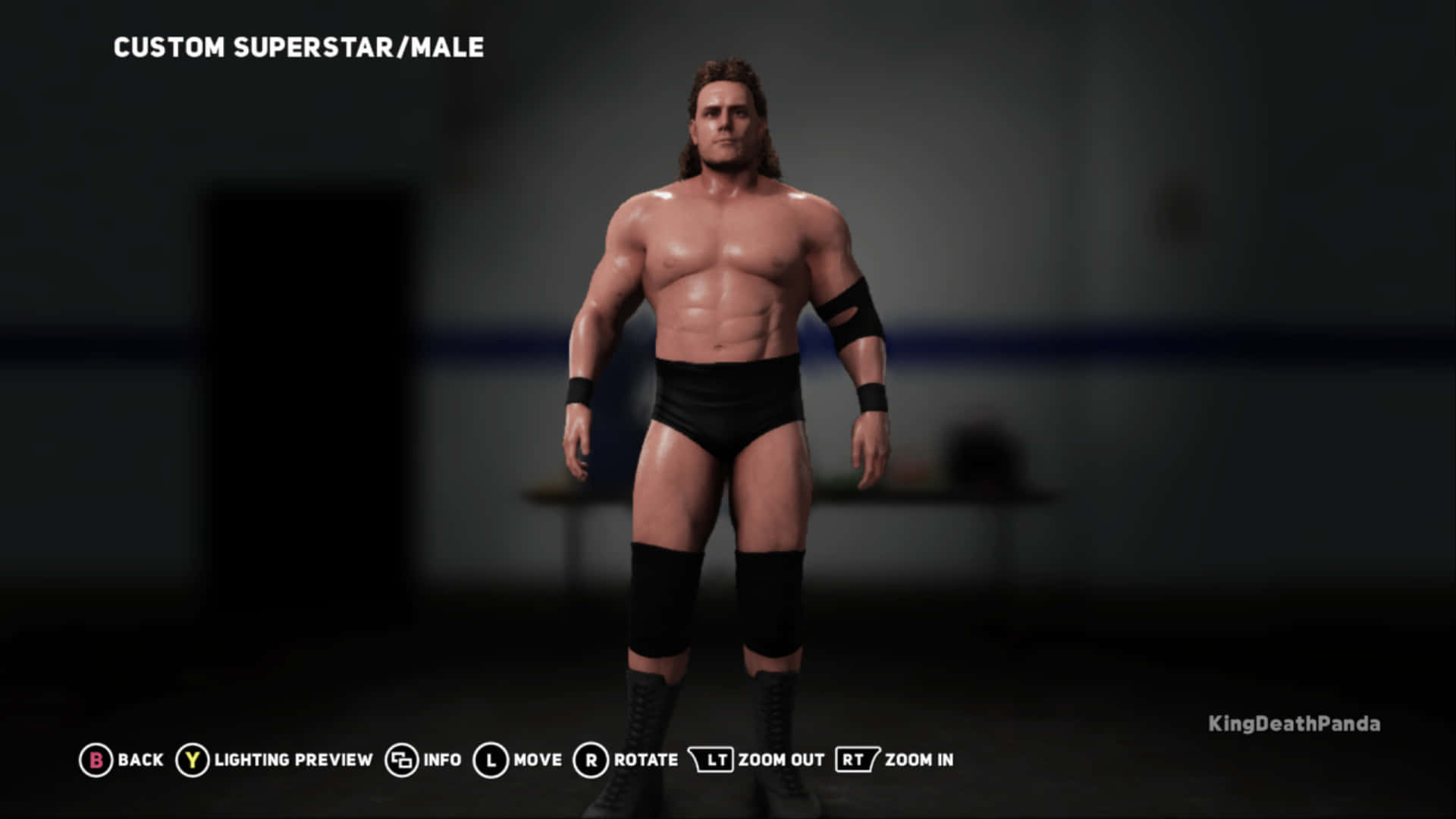 Mike Awesome, black trunks, knee pads, Full HD Desktop Wallpaper