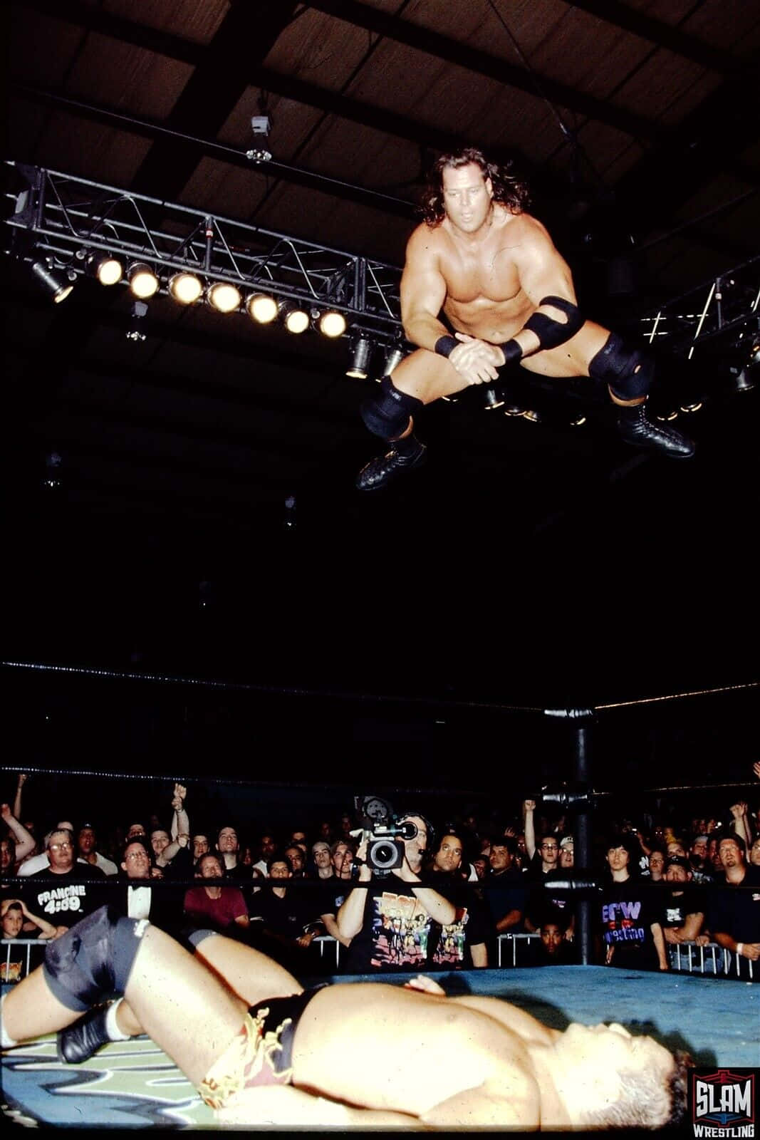 Mike Awesome, midair strike, wrestling ring, HD Phone Wallpaper
