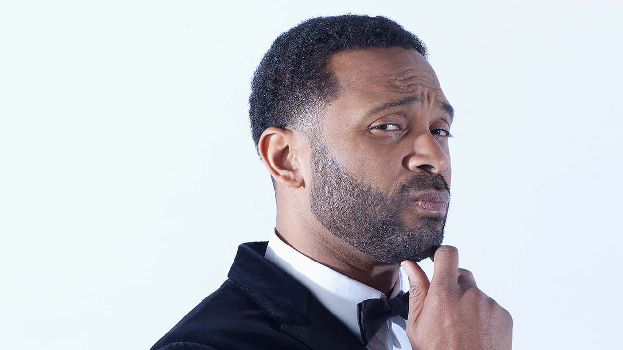 Mike Epps, black tuxedo, bow tie, HD Desktop Wallpaper