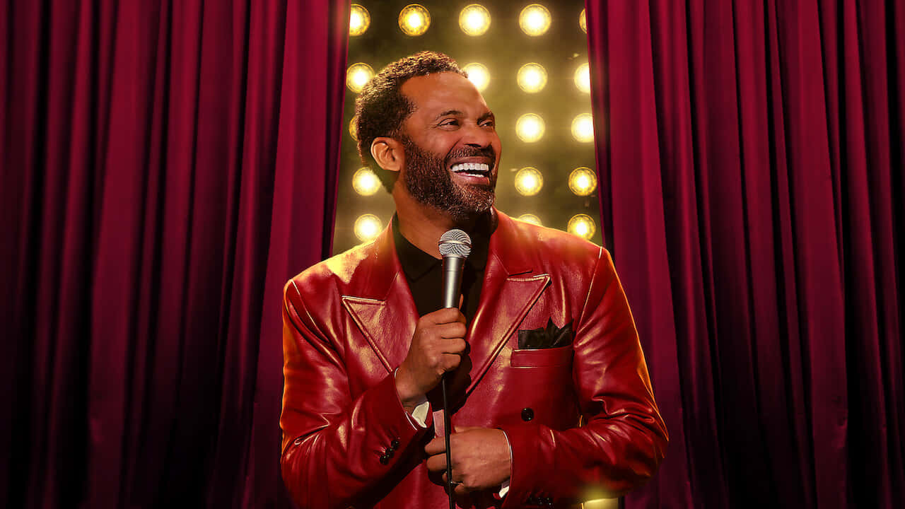 Mike Epps, shiny red leather jacket, mic, HD Desktop Wallpaper