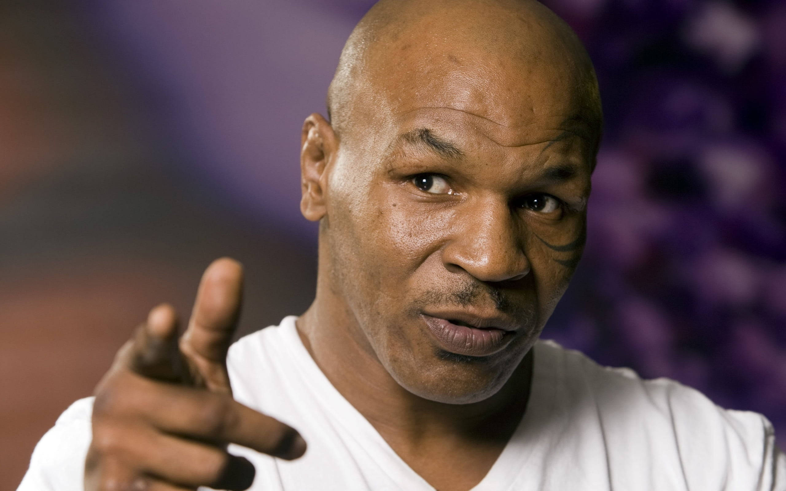 Mike Tyson, 4K, intense gaze, 2K Desktop Wallpaper