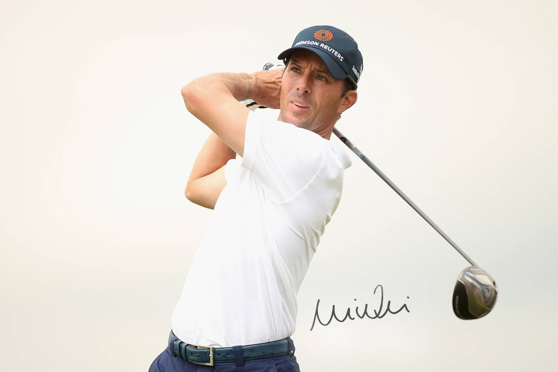Mike Weir, autograph poster, white shirt, HD Desktop Wallpaper