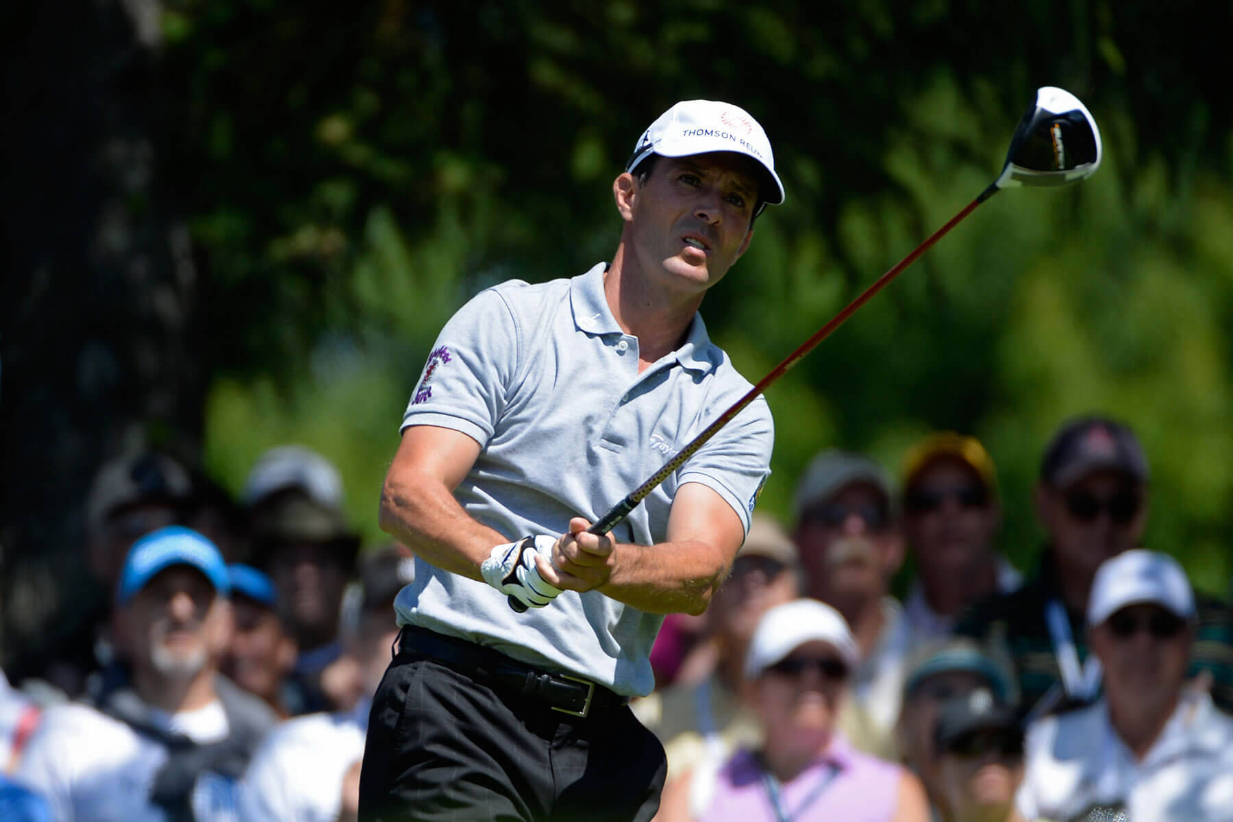Mike Weir, sunny weather, light blue polo shirt, HD Desktop Wallpaper