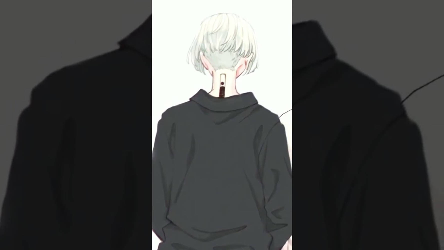 Mikey Bonten, short white hair, dark hoodie, HD Desktop Wallpaper