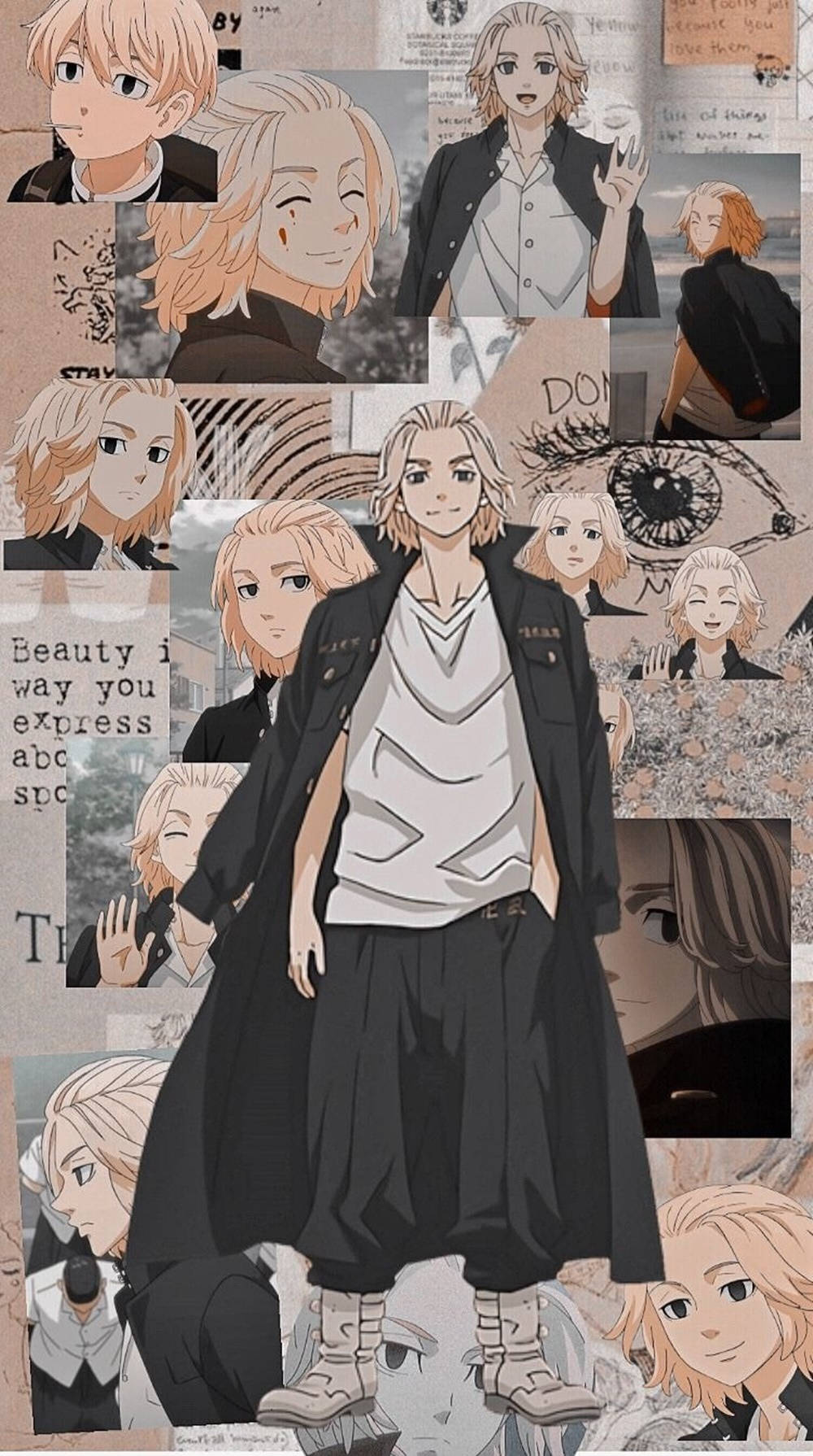 Mikey Bonten, anime character, blonde hair, HD Phone Wallpaper