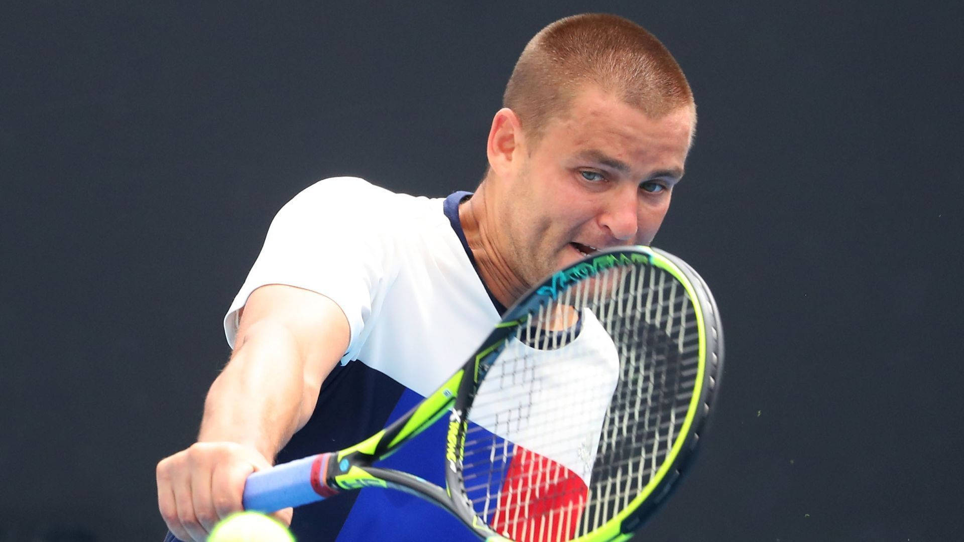 Mikhail Youzhny, backhand strike, tennis player, Full HD Desktop Wallpaper