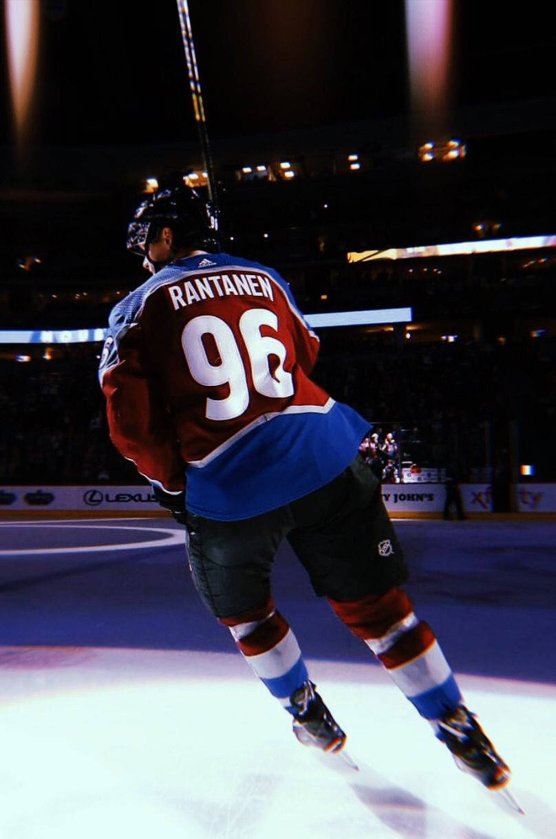 Mikko Rantanen, number 96, ice, SD Phone Wallpaper