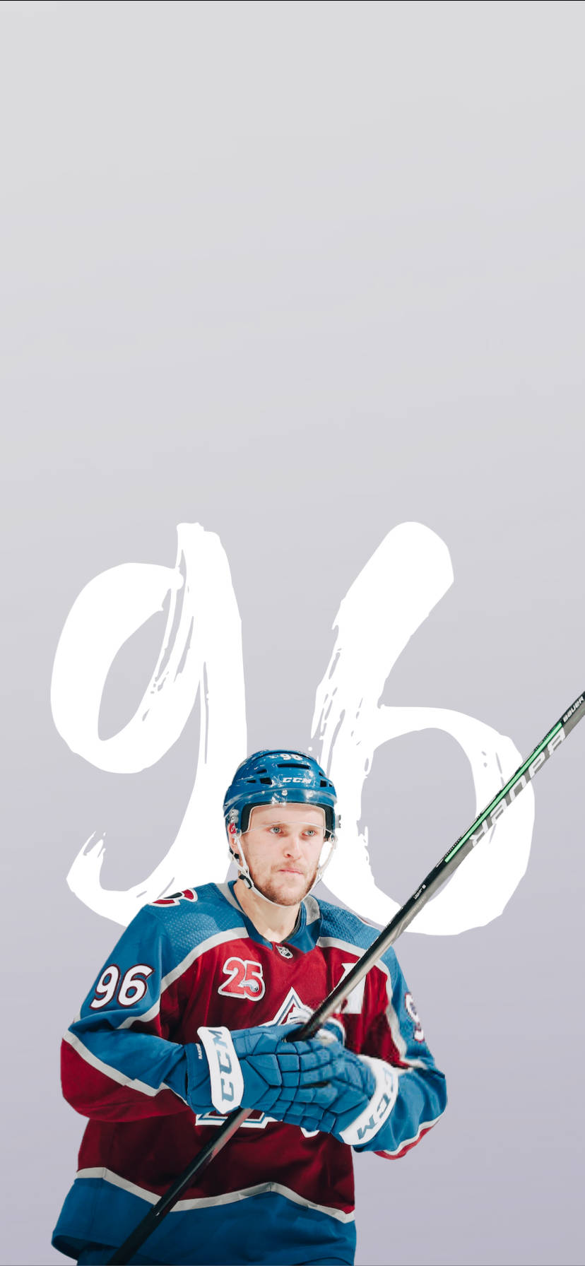Mikko Rantanen, blue and red jersey, number 96, HD Phone Wallpaper