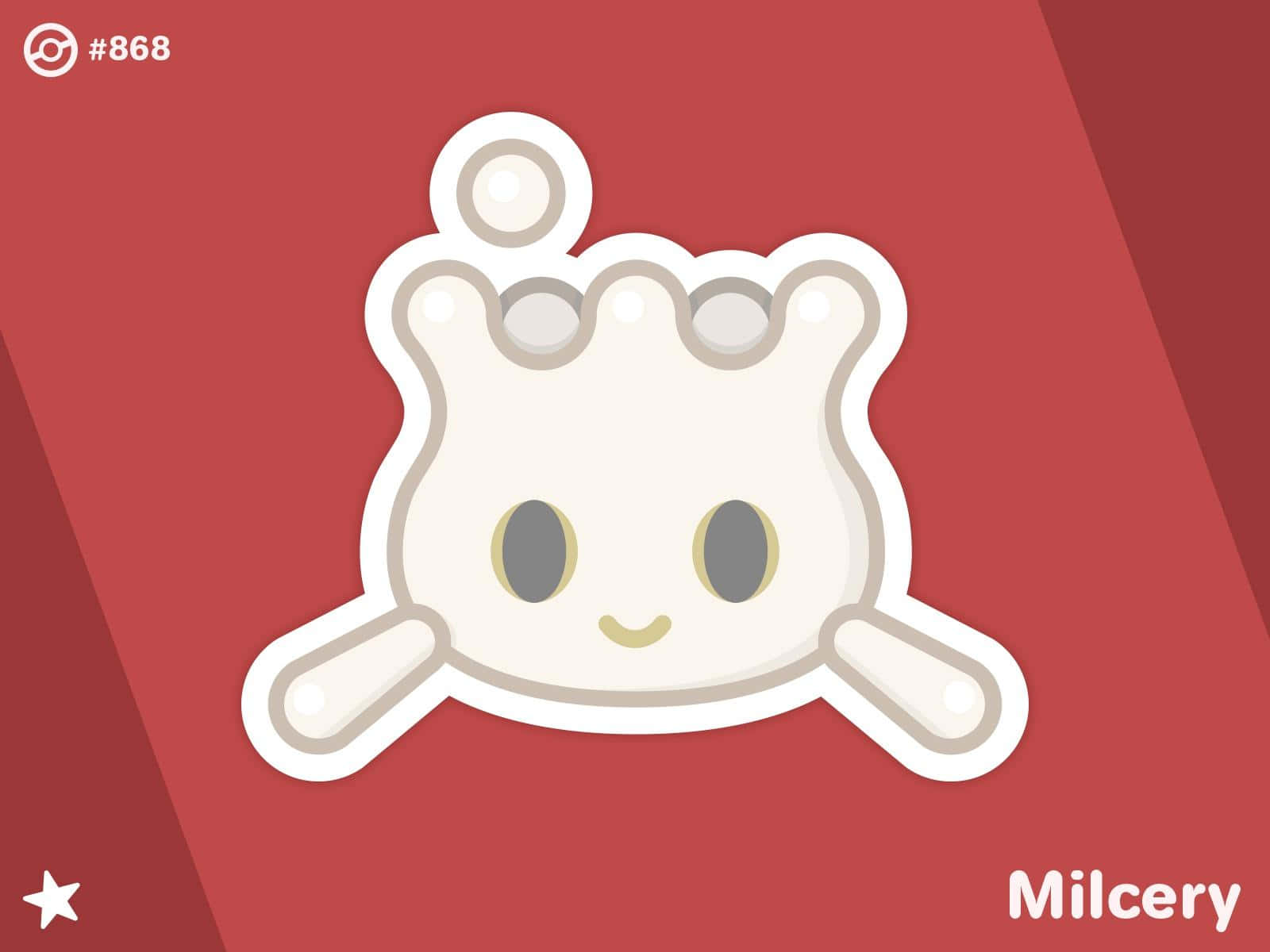 Milcery, red, crown-like head, HD Desktop Wallpaper