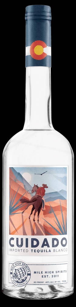Mile High Spirits, Cuidado, cowboy on horseback, SD Phone Wallpaper