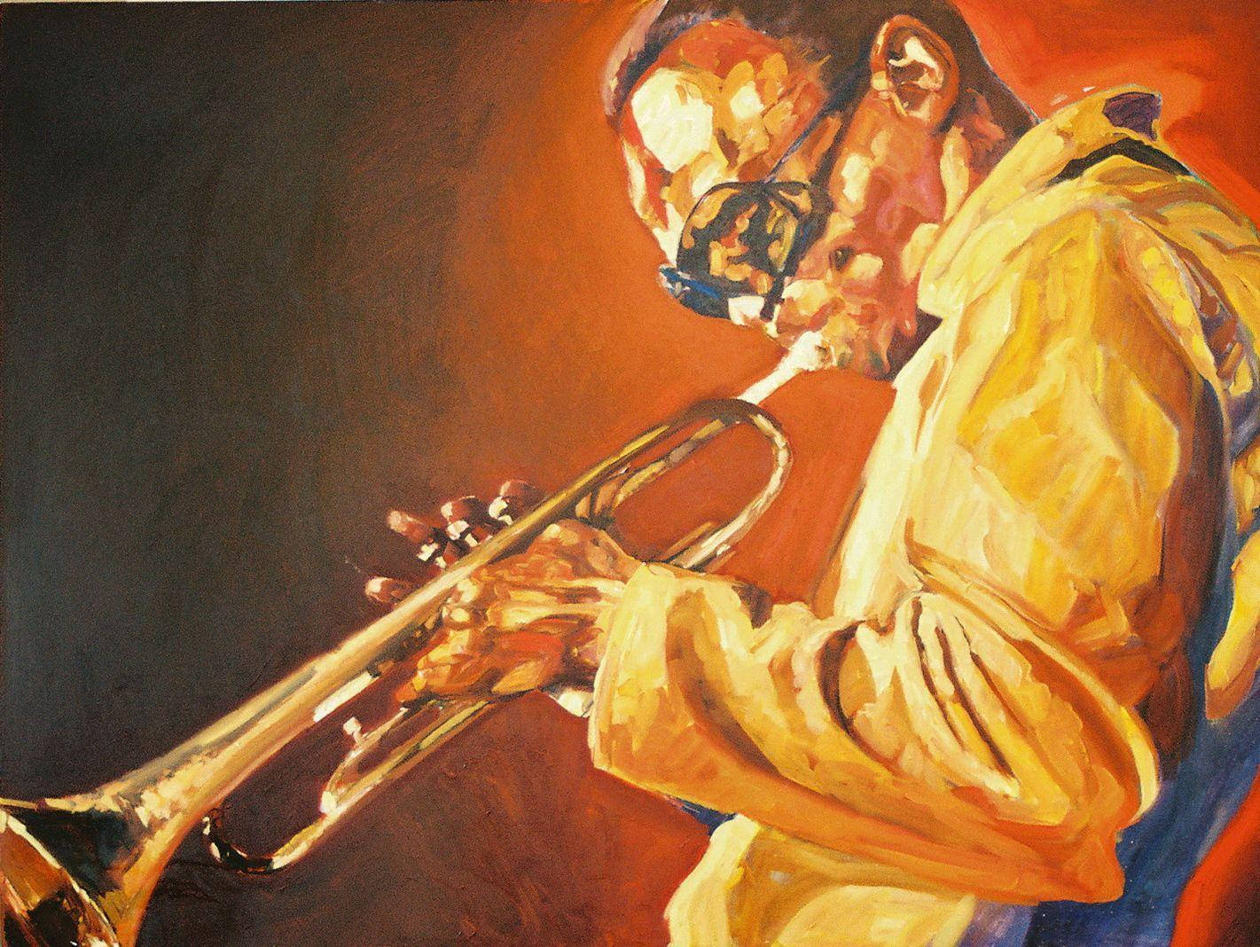 Miles Davis, yellow jacket, orange light, HD Desktop Wallpaper