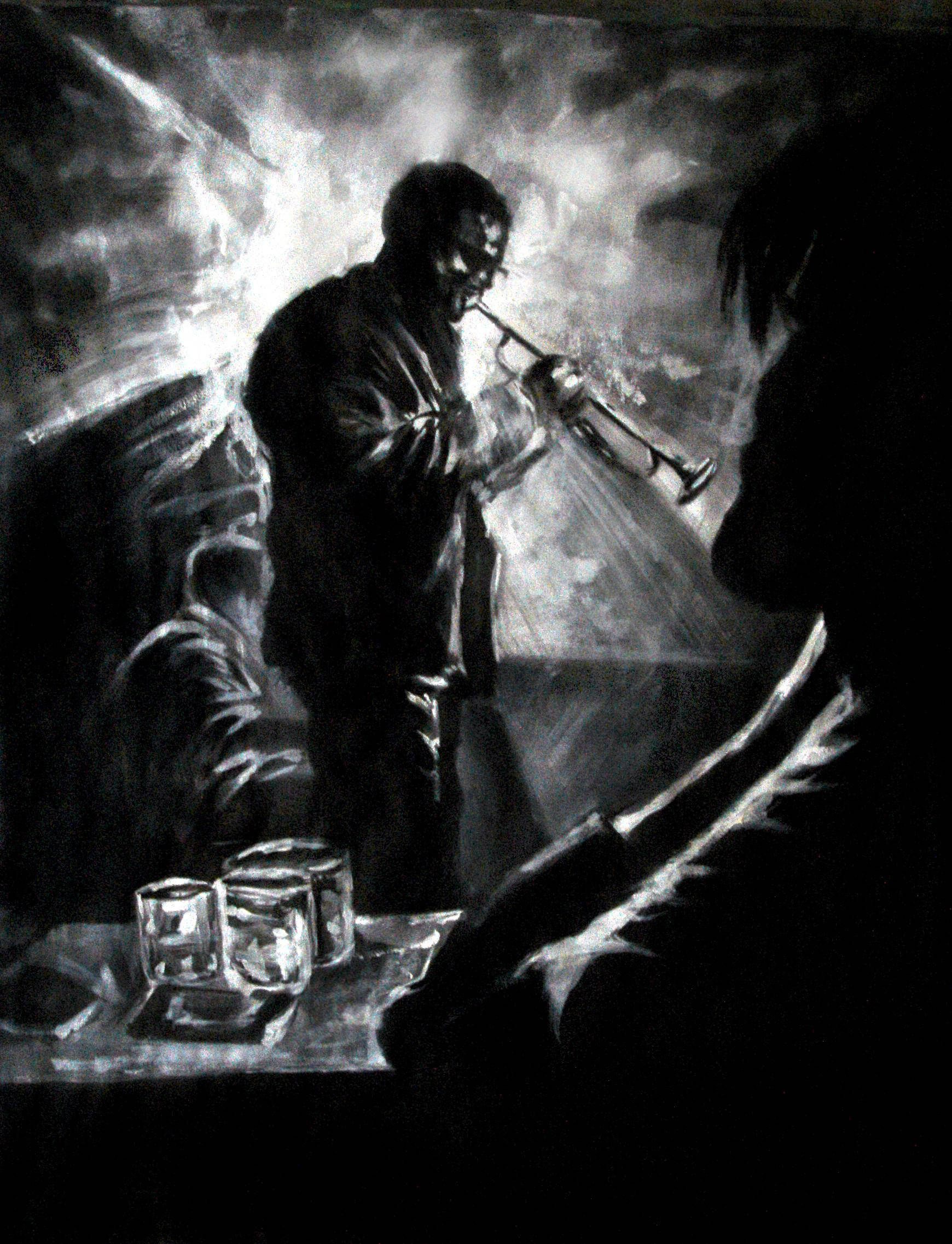 Miles Davis, trumpet player, dimly lit club, Full HD Phone Wallpaper