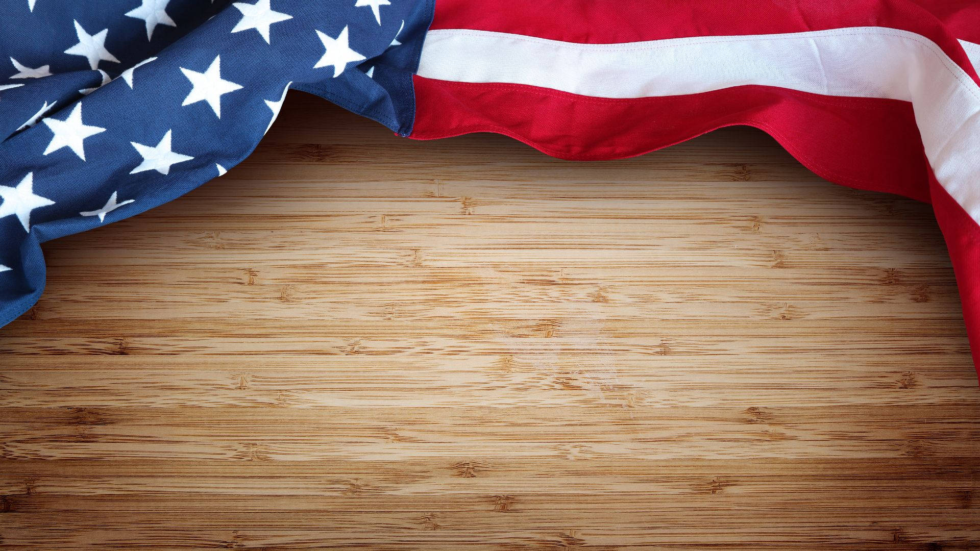 Military American Flag, American flag, bamboo wood surface, Full HD Desktop Wallpaper