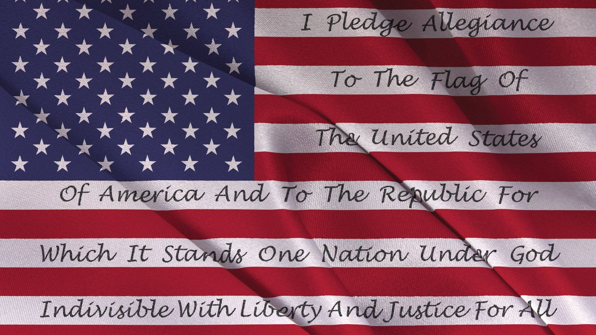 Pledge of Allegiance, American flag, stripes, Full HD Desktop Wallpaper