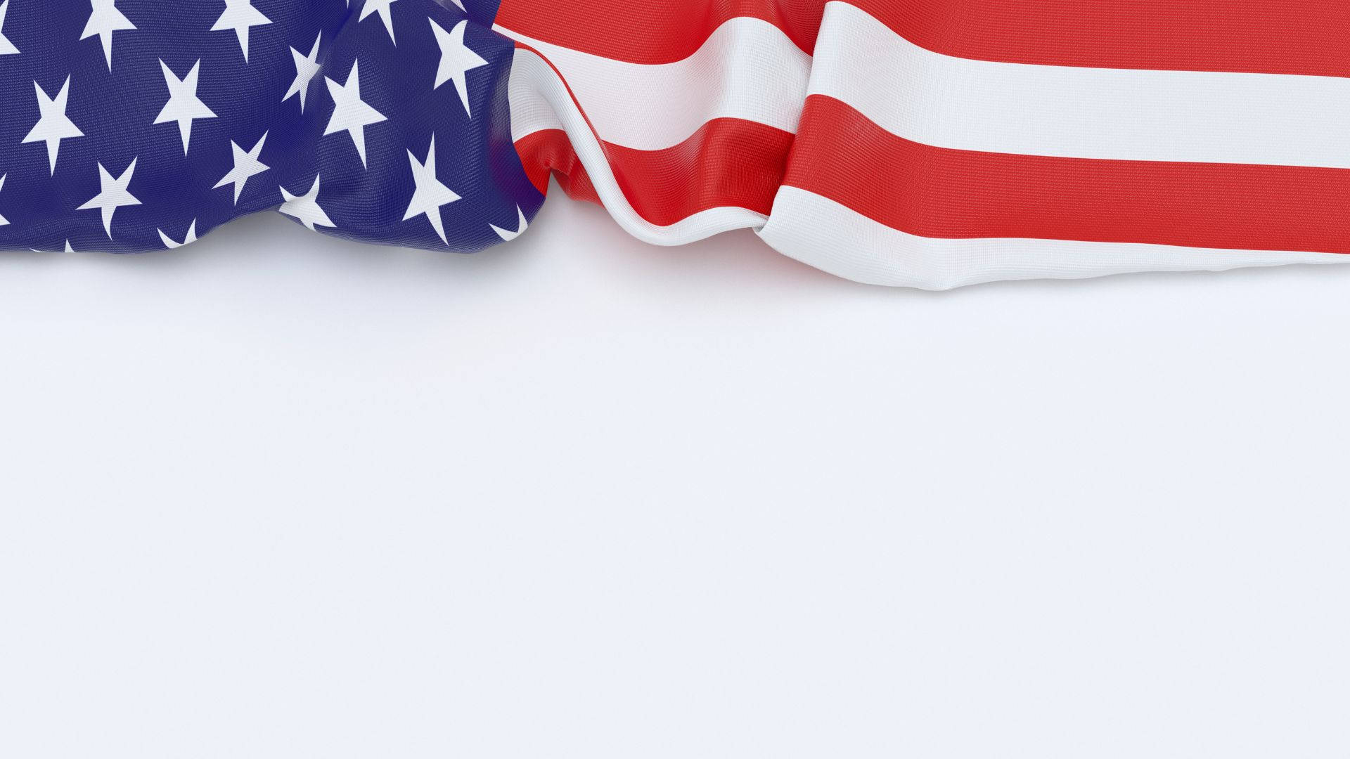 American flag, stars and stripes, white background, Full HD Desktop Wallpaper