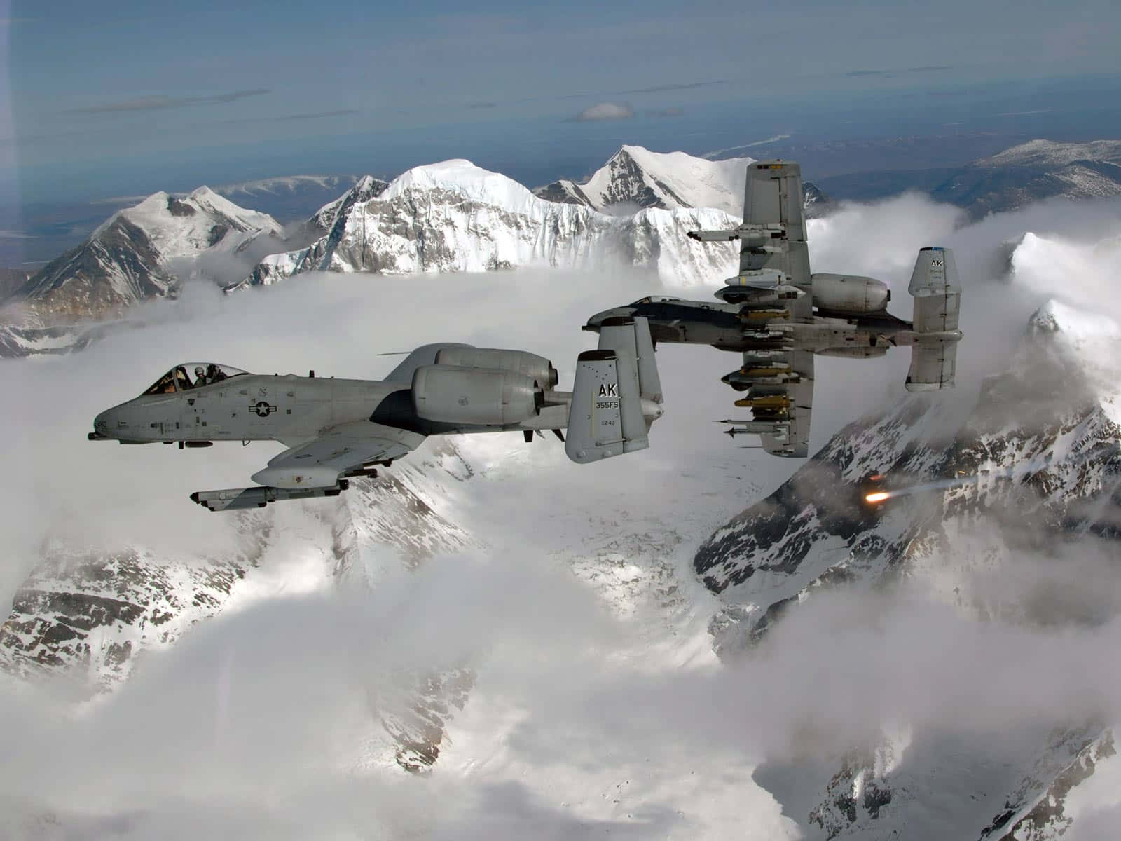 fighter jets, snowcapped mountains, missiles, HD Desktop Wallpaper